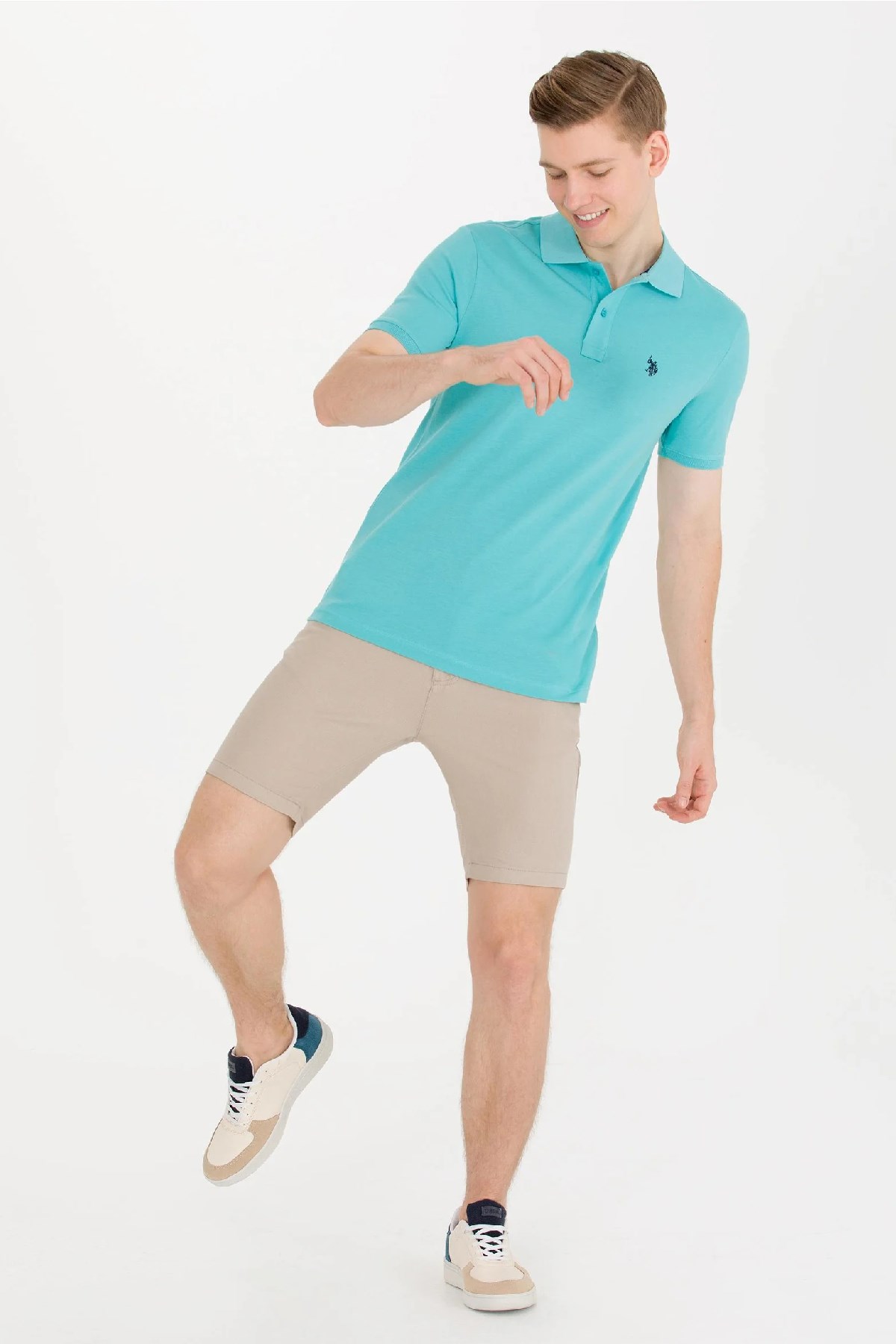 U.S. Polo Assn. Erkek Tişört 50262933-VR090 Yeşil