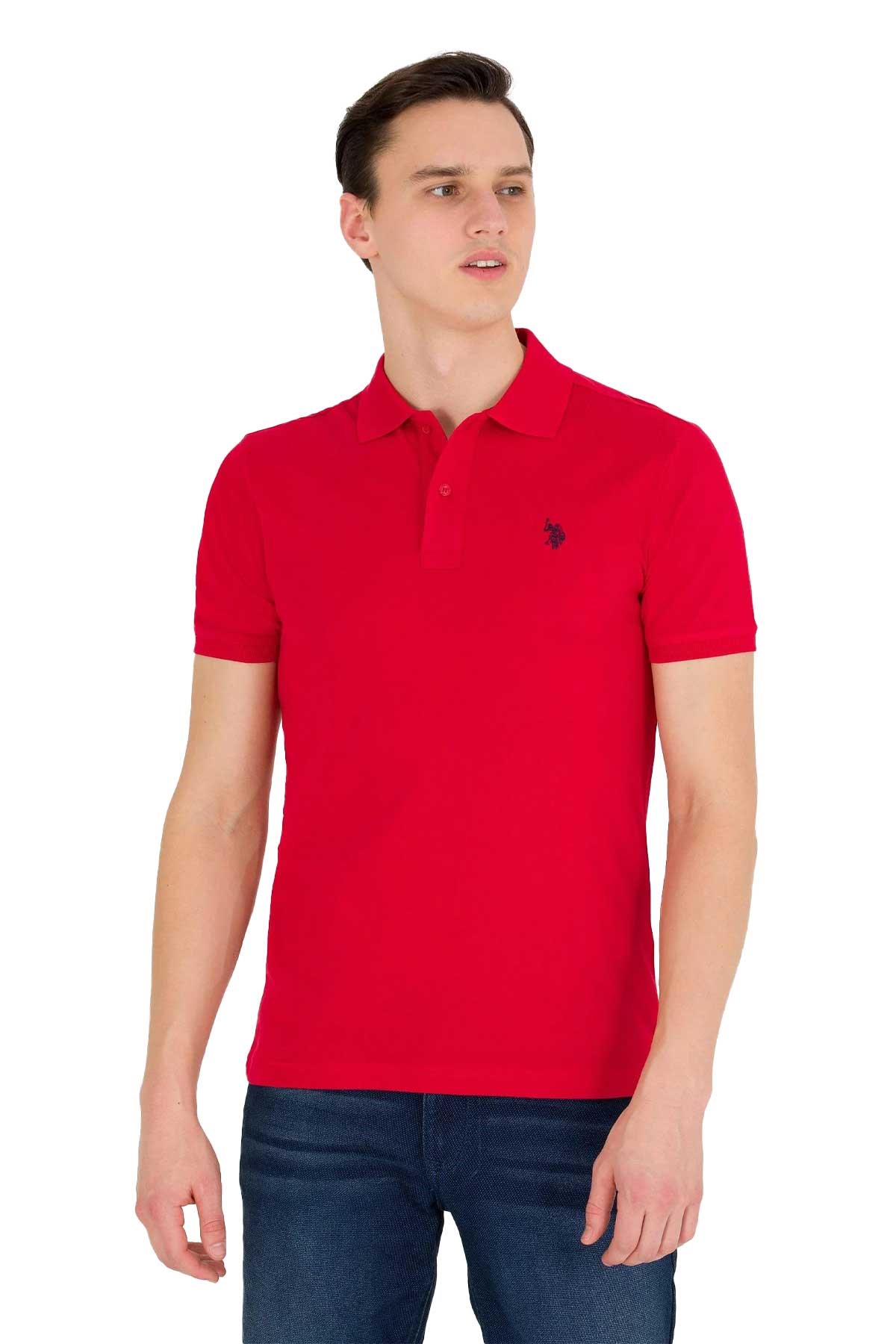 U.S. Polo Assn. Erkek Tişört 50262933-VR171 Kırmızı