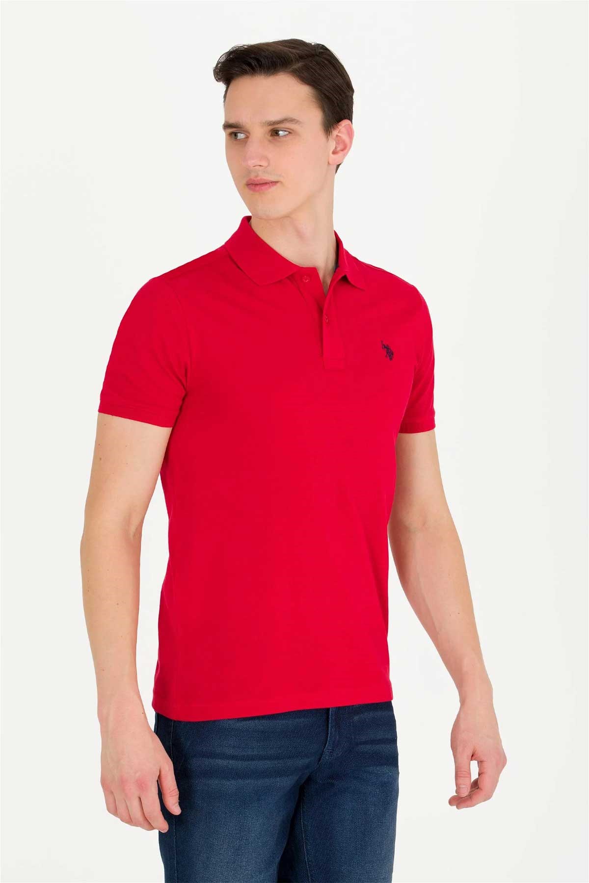 U.S. Polo Assn. Erkek Tişört 50262933-VR171 Kırmızı