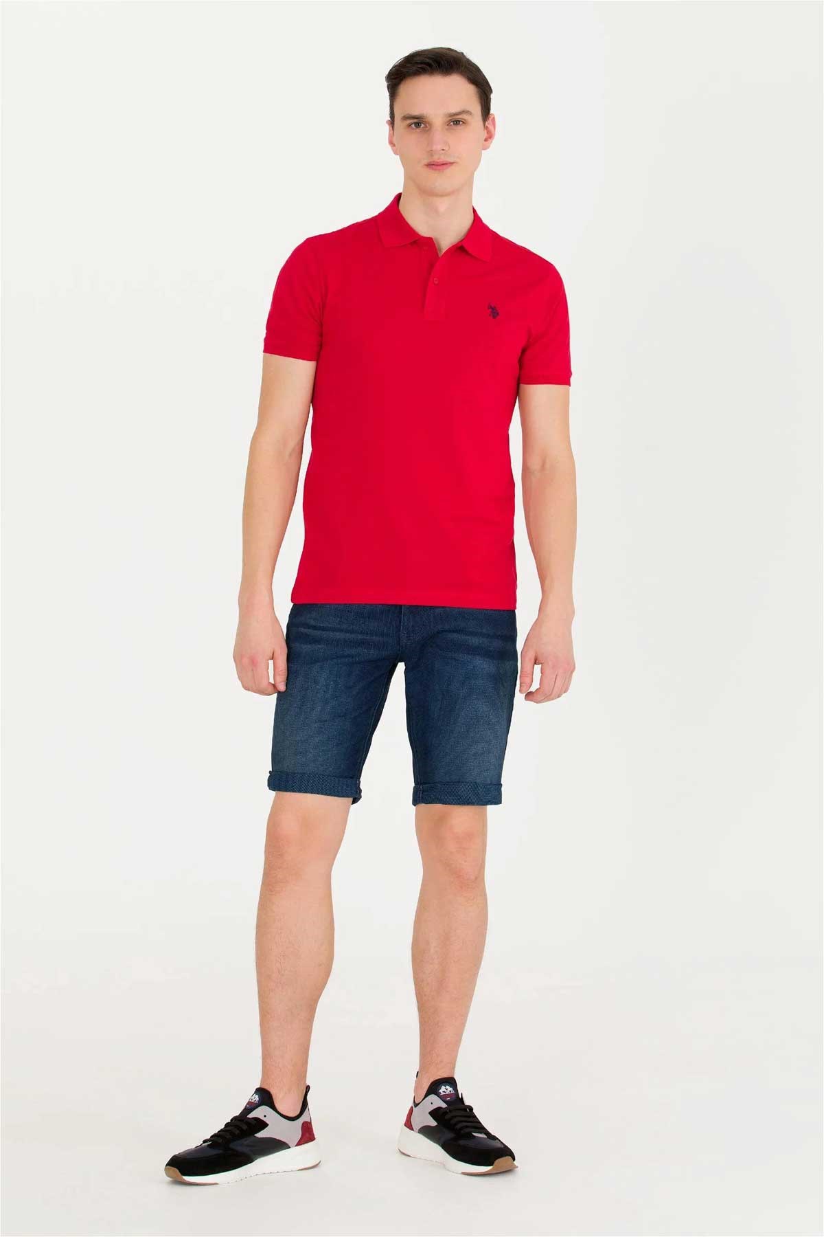 U.S. Polo Assn. Erkek Tişört 50262933-VR171 Kırmızı