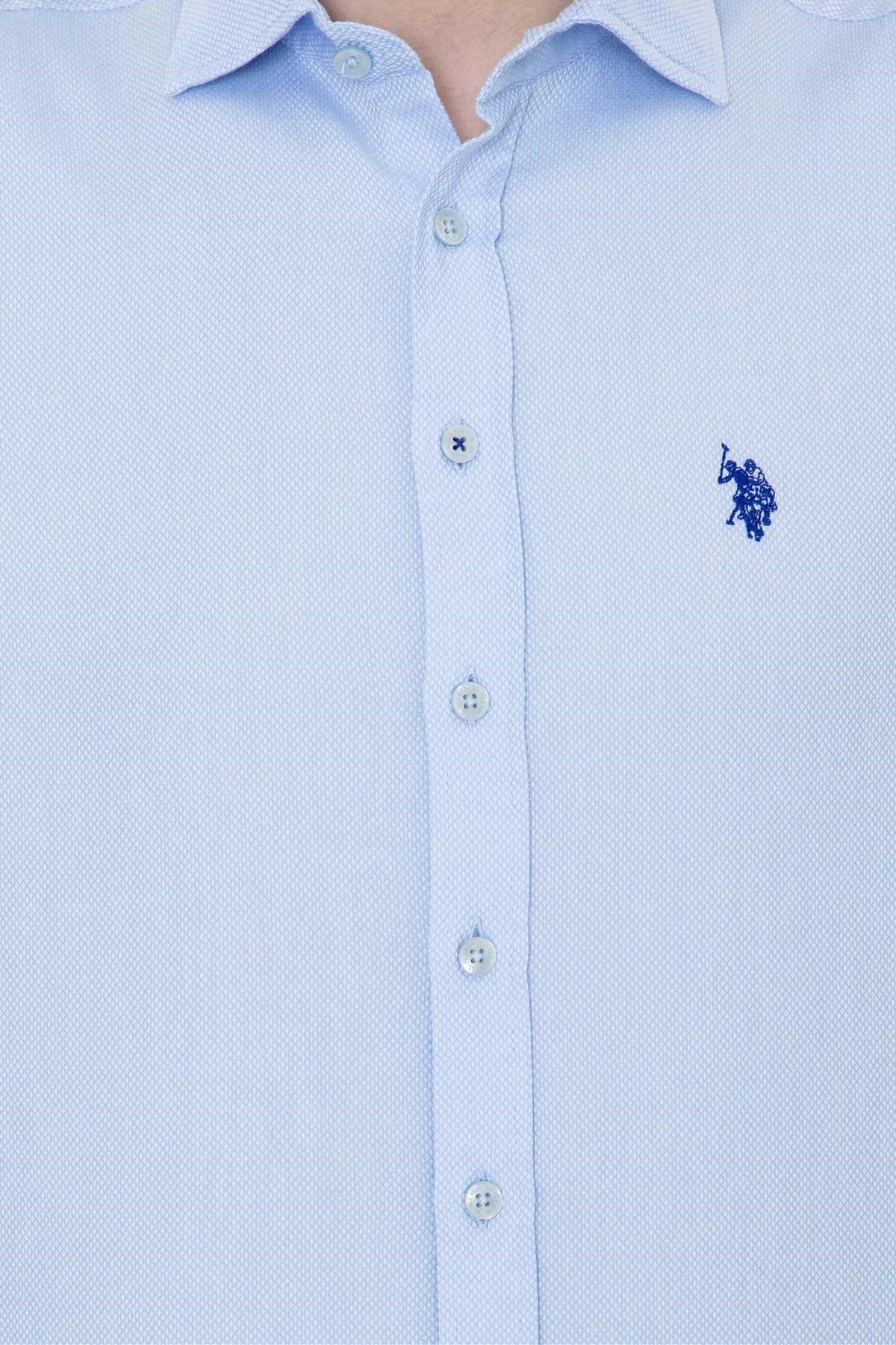 U.S. Polo Assn. Erkek Gömlek 50262942-VR003 Mavi