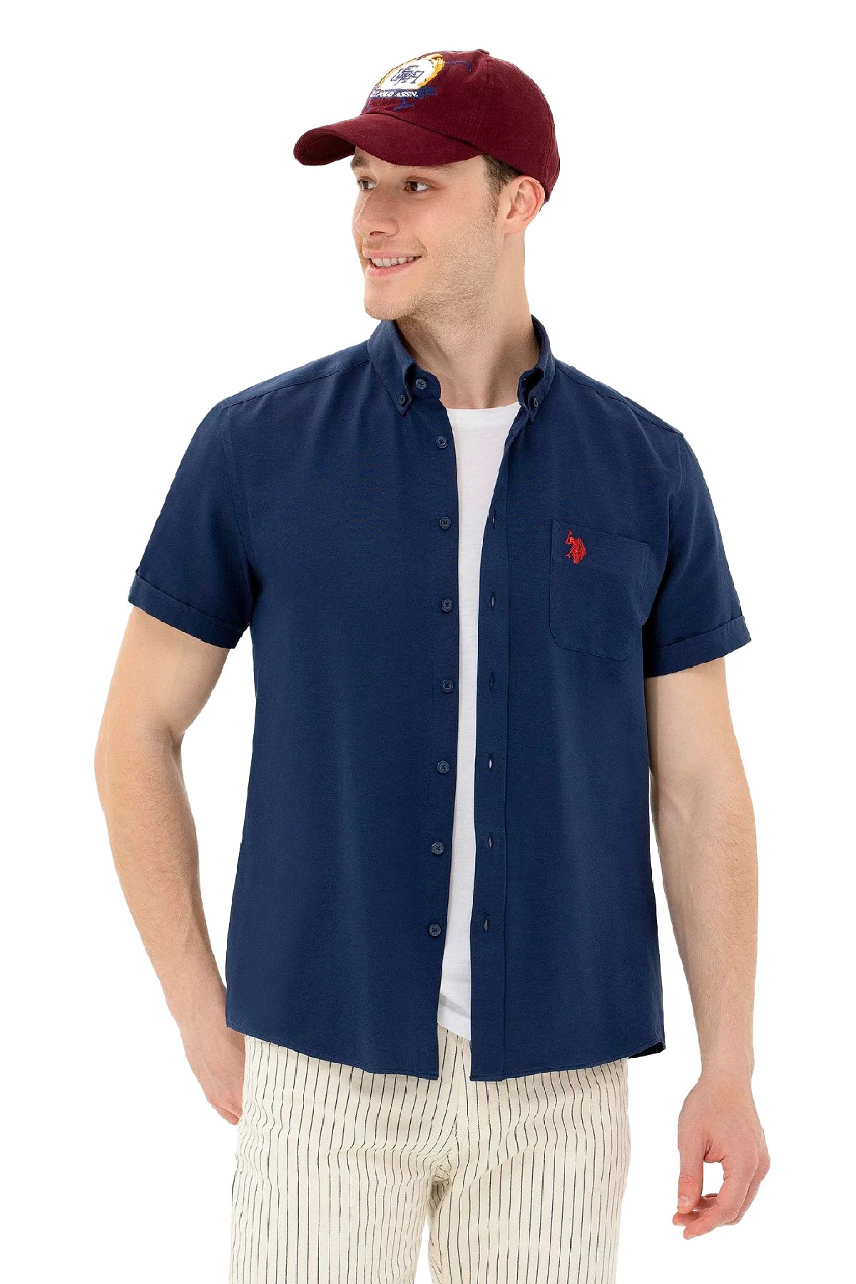 U.S. Polo Assn. Erkek Gömlek 50262942-VR033 Lacivert