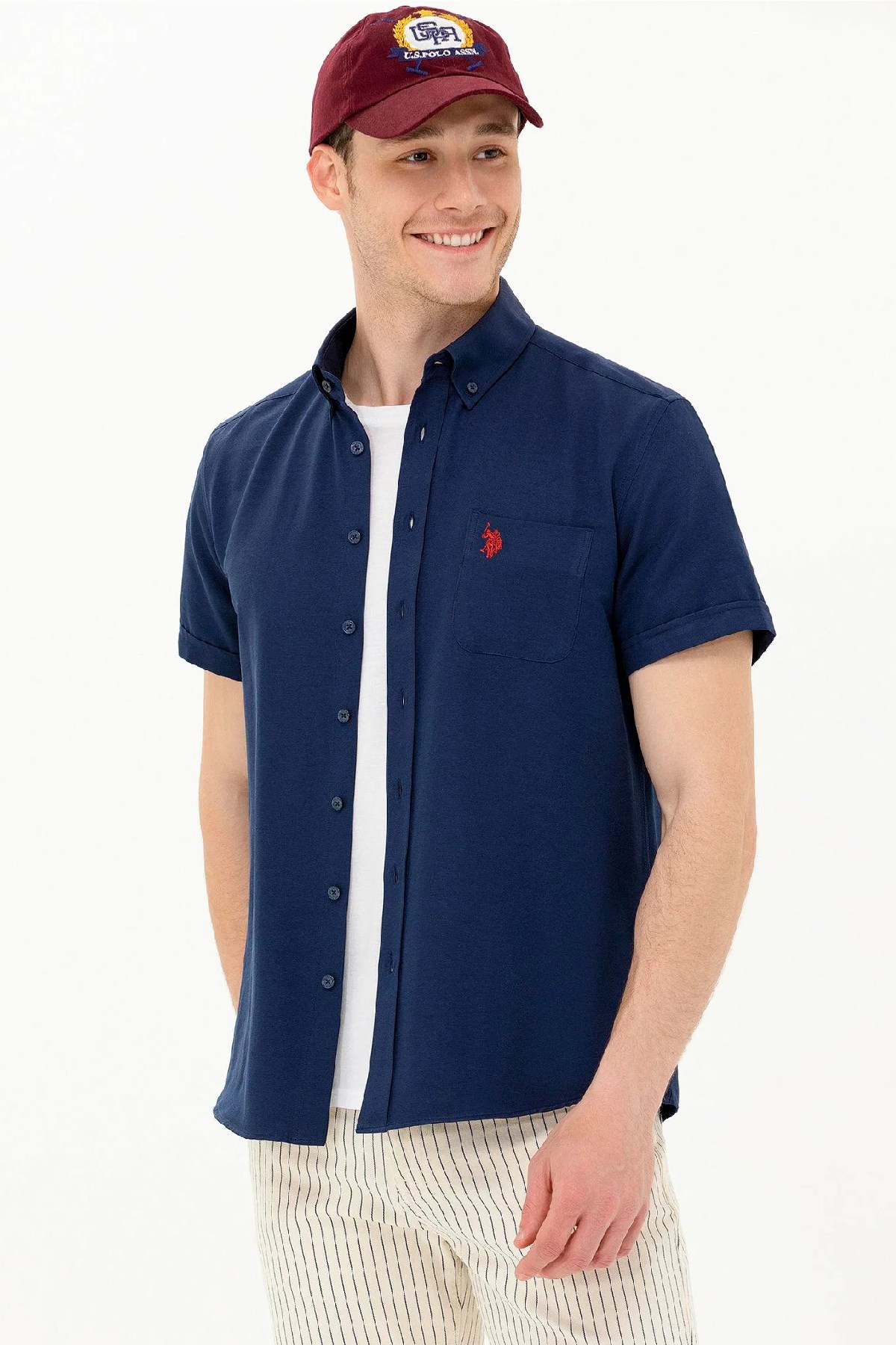 U.S. Polo Assn. Erkek Gömlek 50262942-VR033 Lacivert