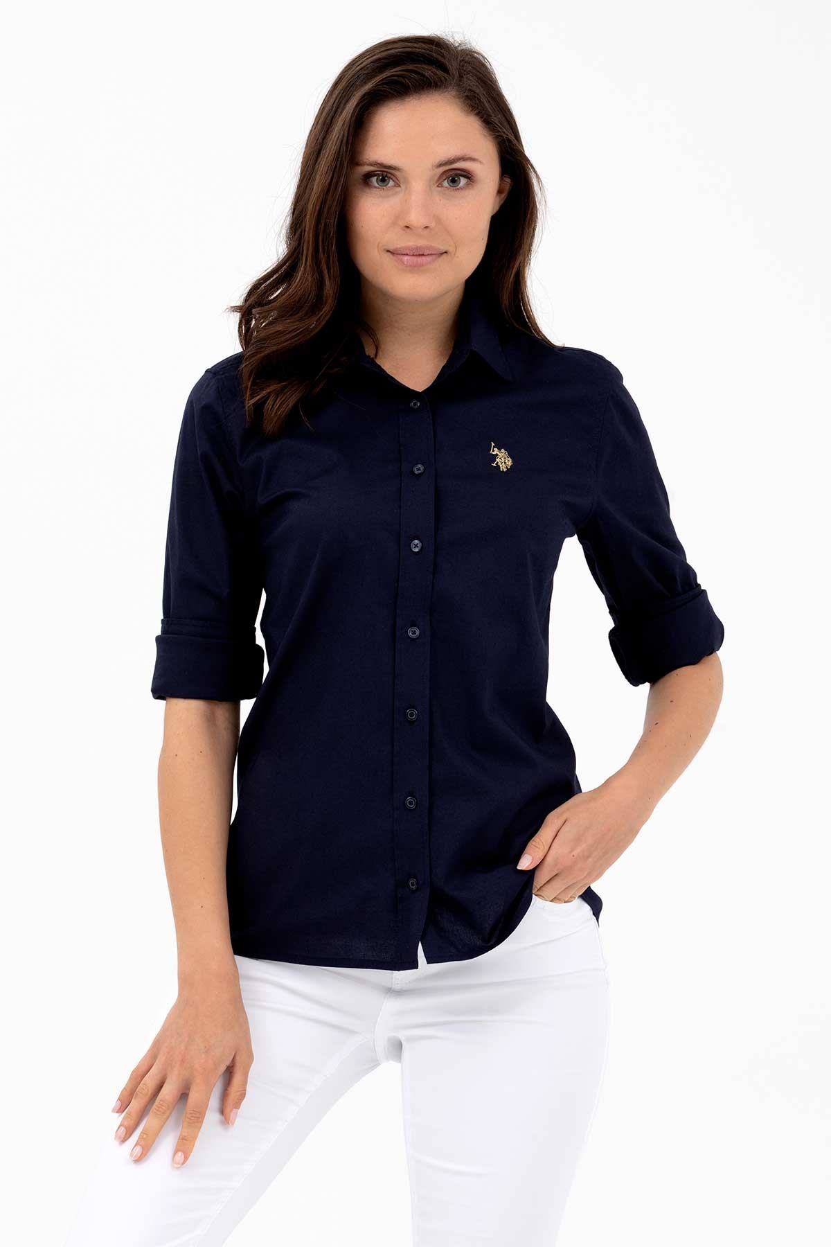 U.S. Polo Assn. Kadın Gömlek 50262946-VR033 Lacivert