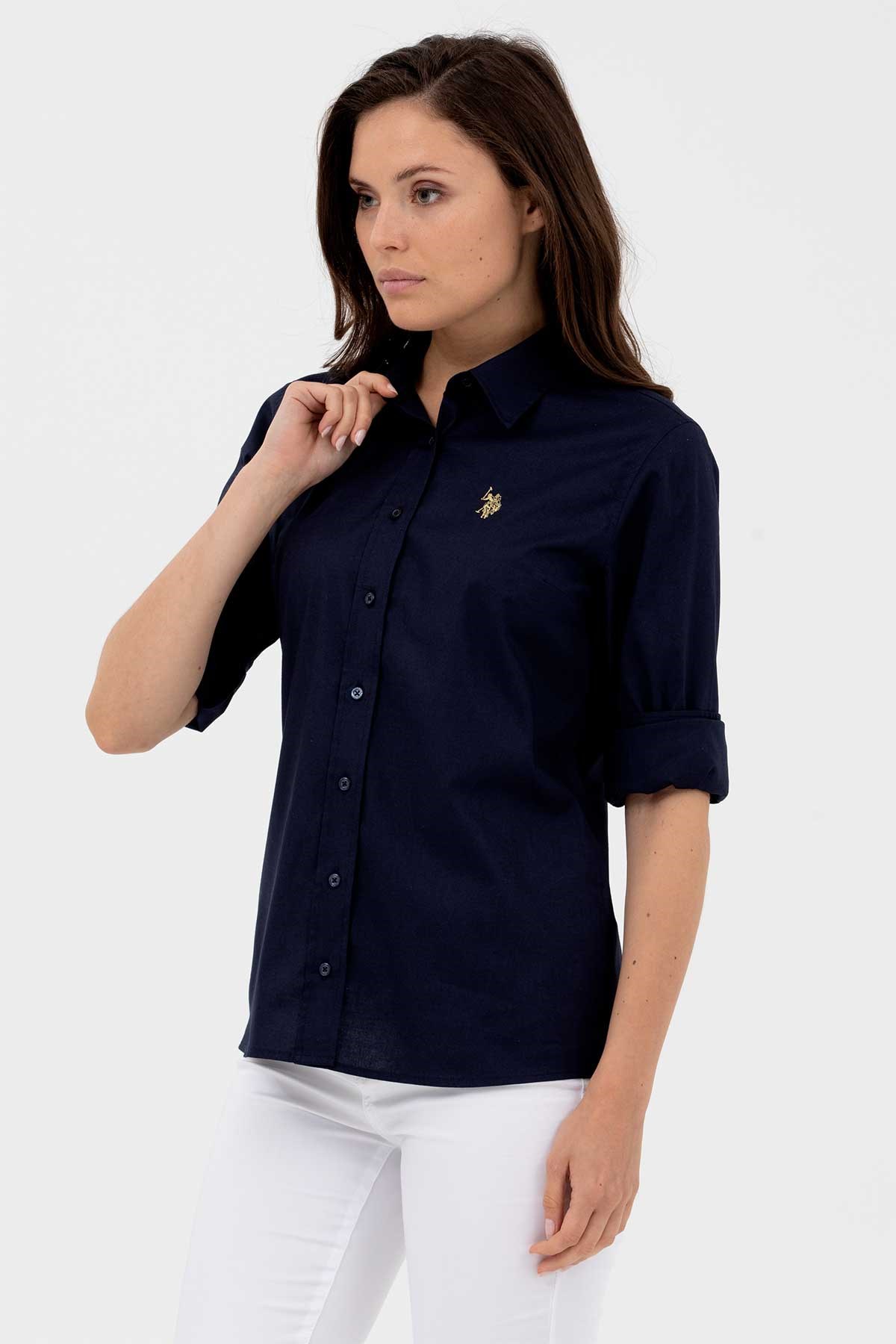 U.S. Polo Assn. Kadın Gömlek 50262946-VR033 Lacivert