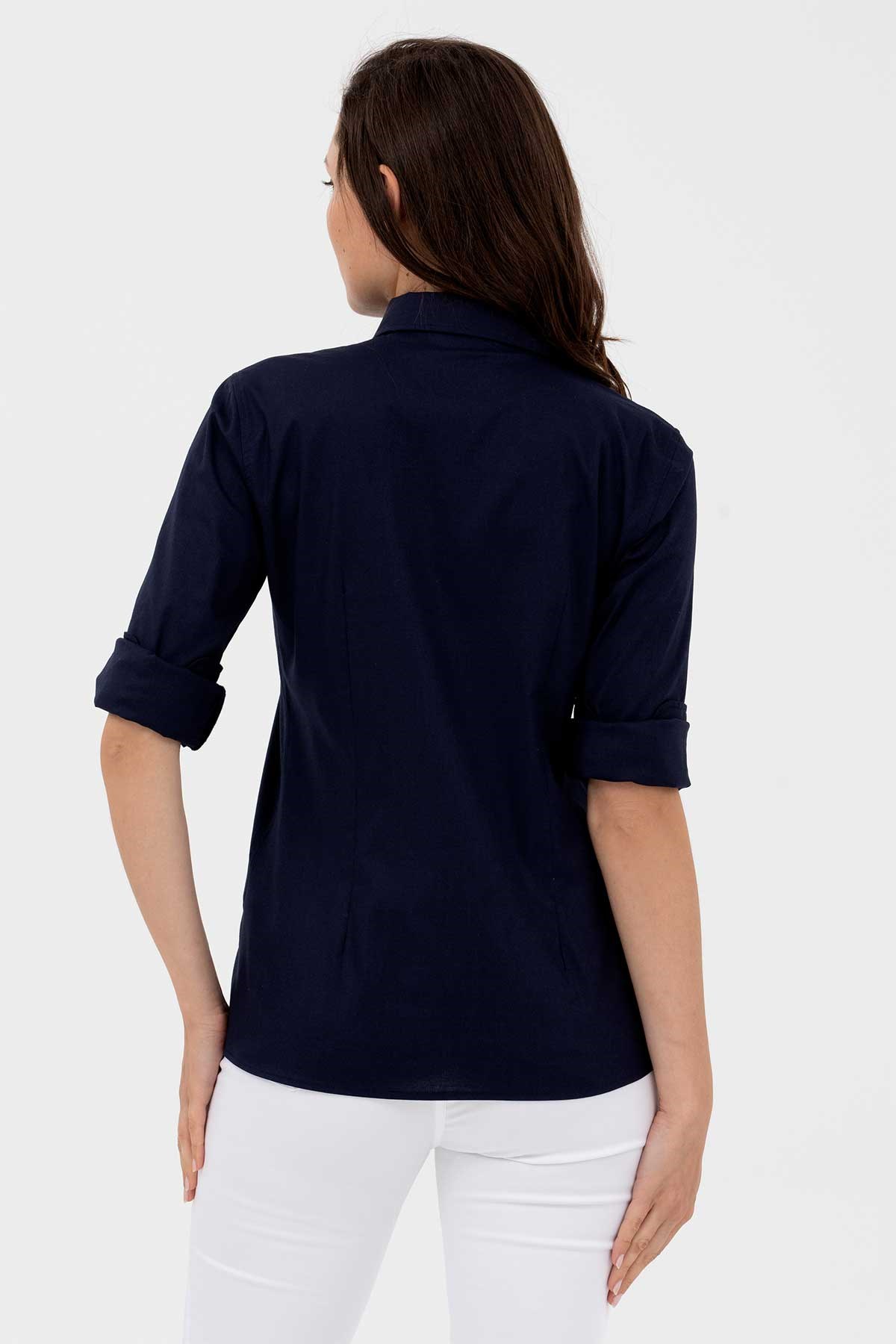 U.S. Polo Assn. Kadın Gömlek 50262946-VR033 Lacivert