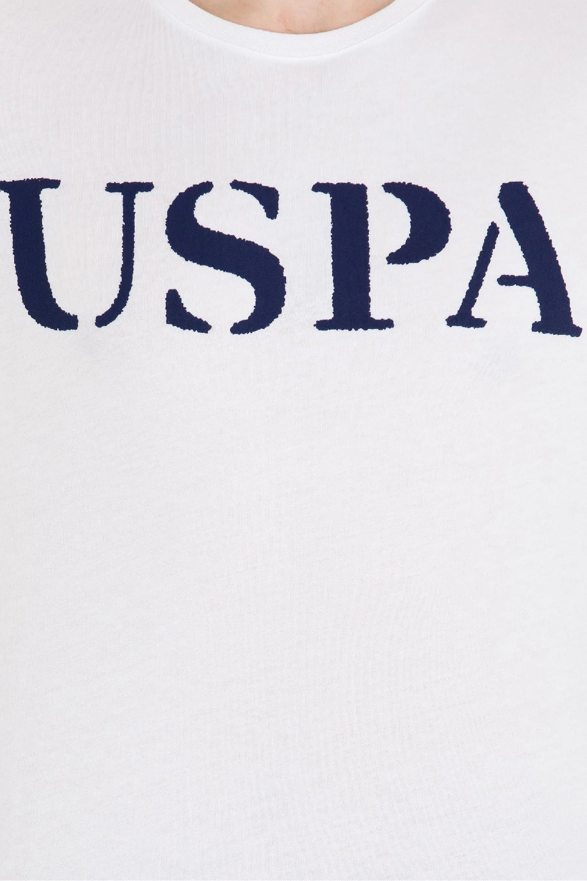 U.S. Polo Assn. Erkek Tişört 50262976-VR013 Beyaz