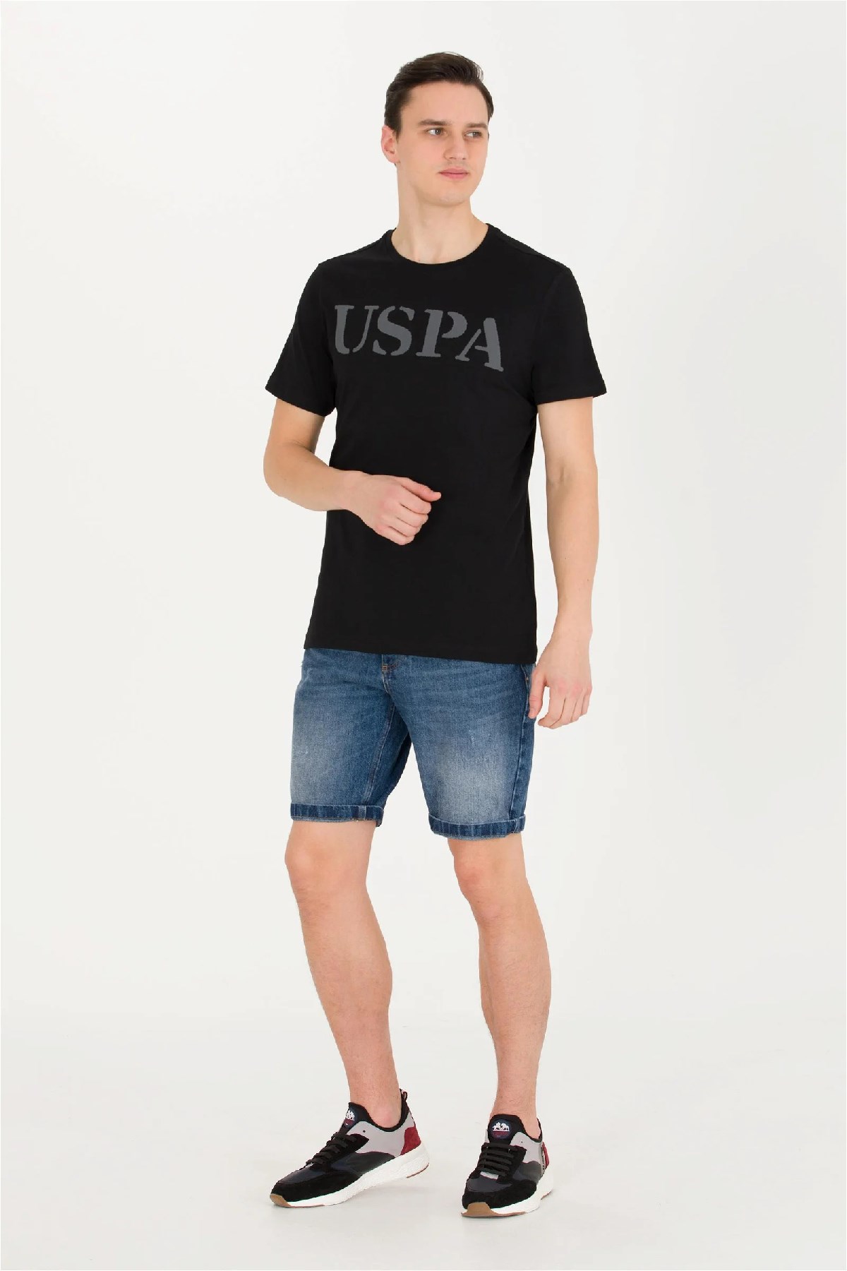 U.S. Polo Assn. Erkek Tişört 50262976-VR046 Siyah