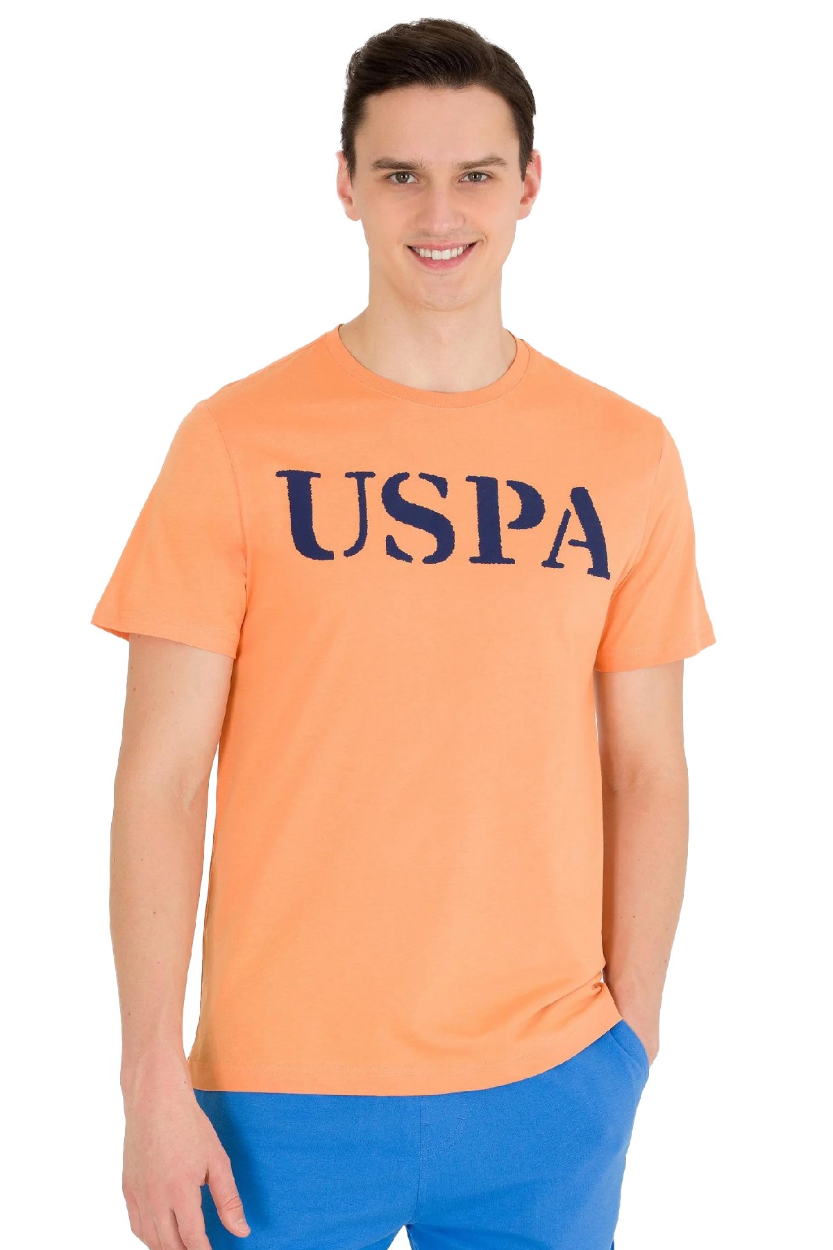 U.S. Polo Assn. Erkek Tişört 50262976-VR051 Turuncu