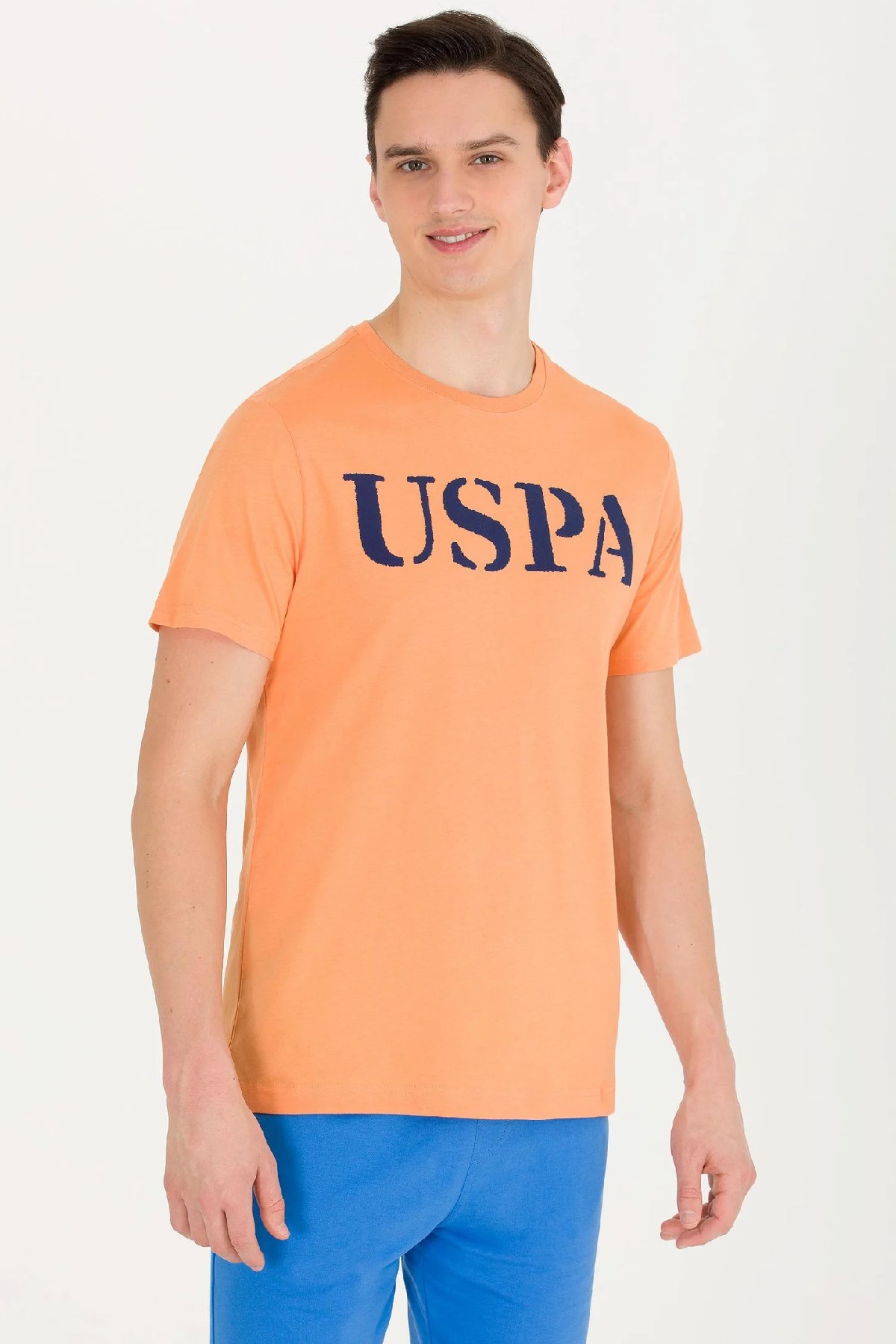 U.S. Polo Assn. Erkek Tişört 50262976-VR051 Turuncu