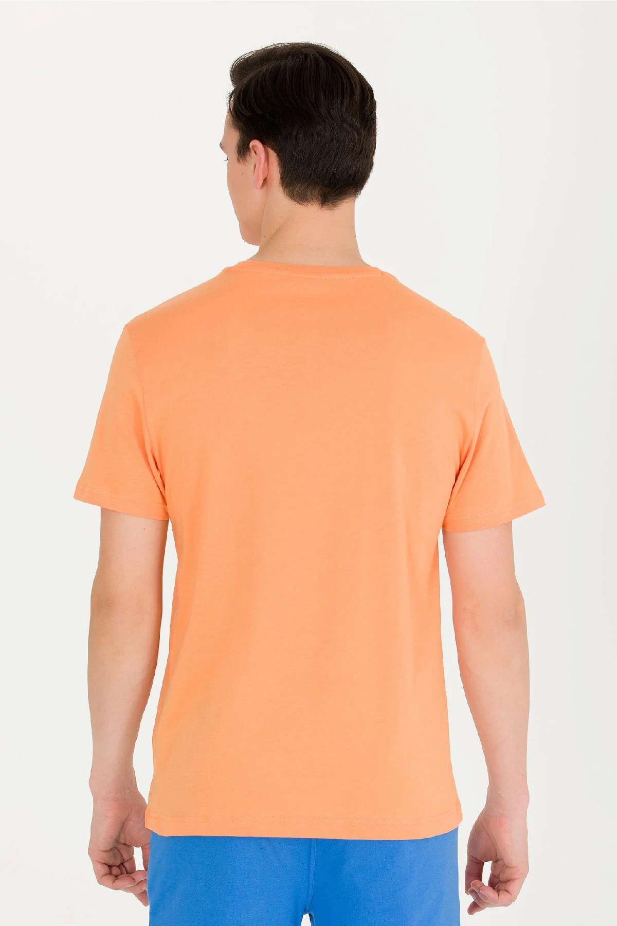 U.S. Polo Assn. Erkek Tişört 50262976-VR051 Turuncu