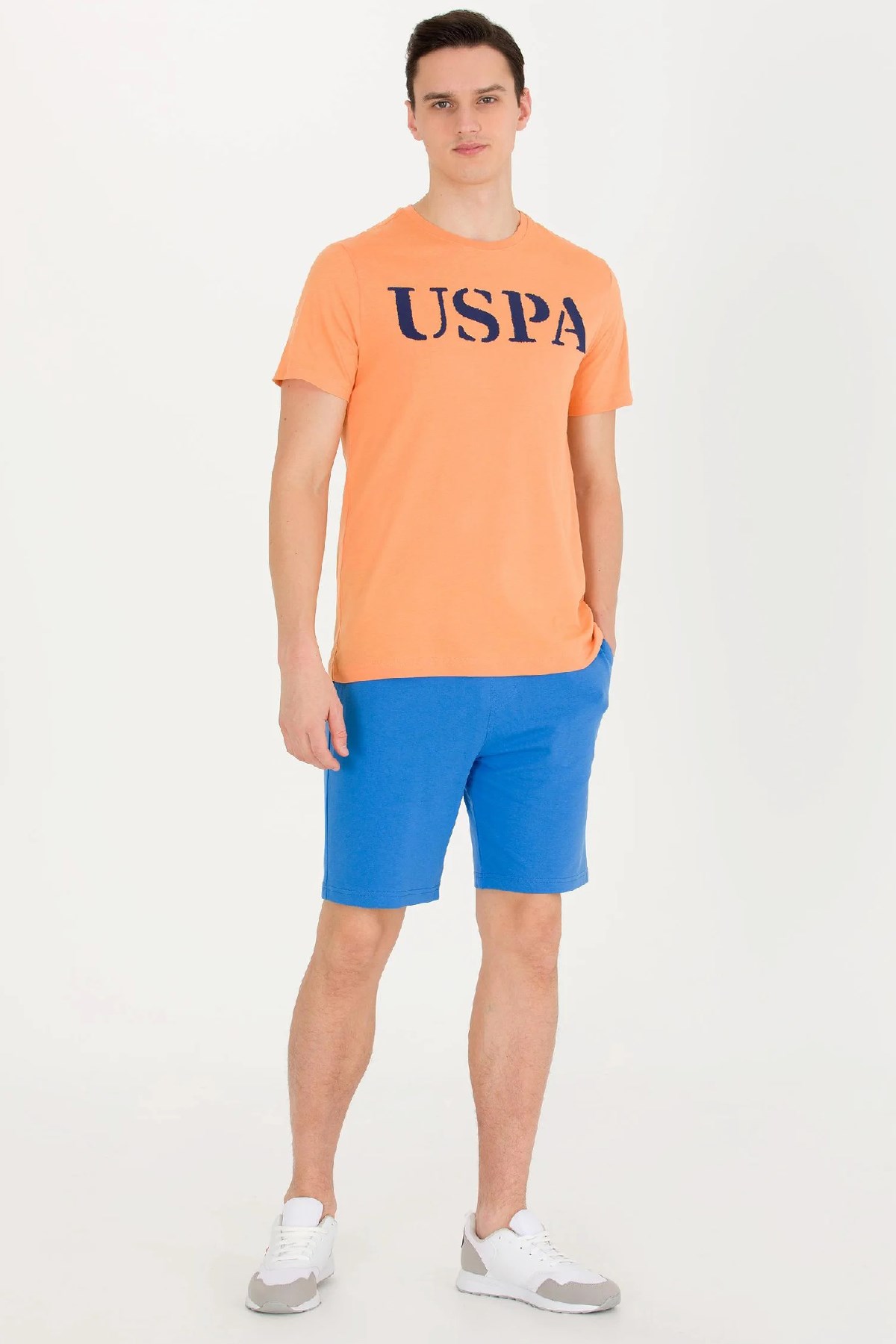 U.S. Polo Assn. Erkek Tişört 50262976-VR051 Turuncu