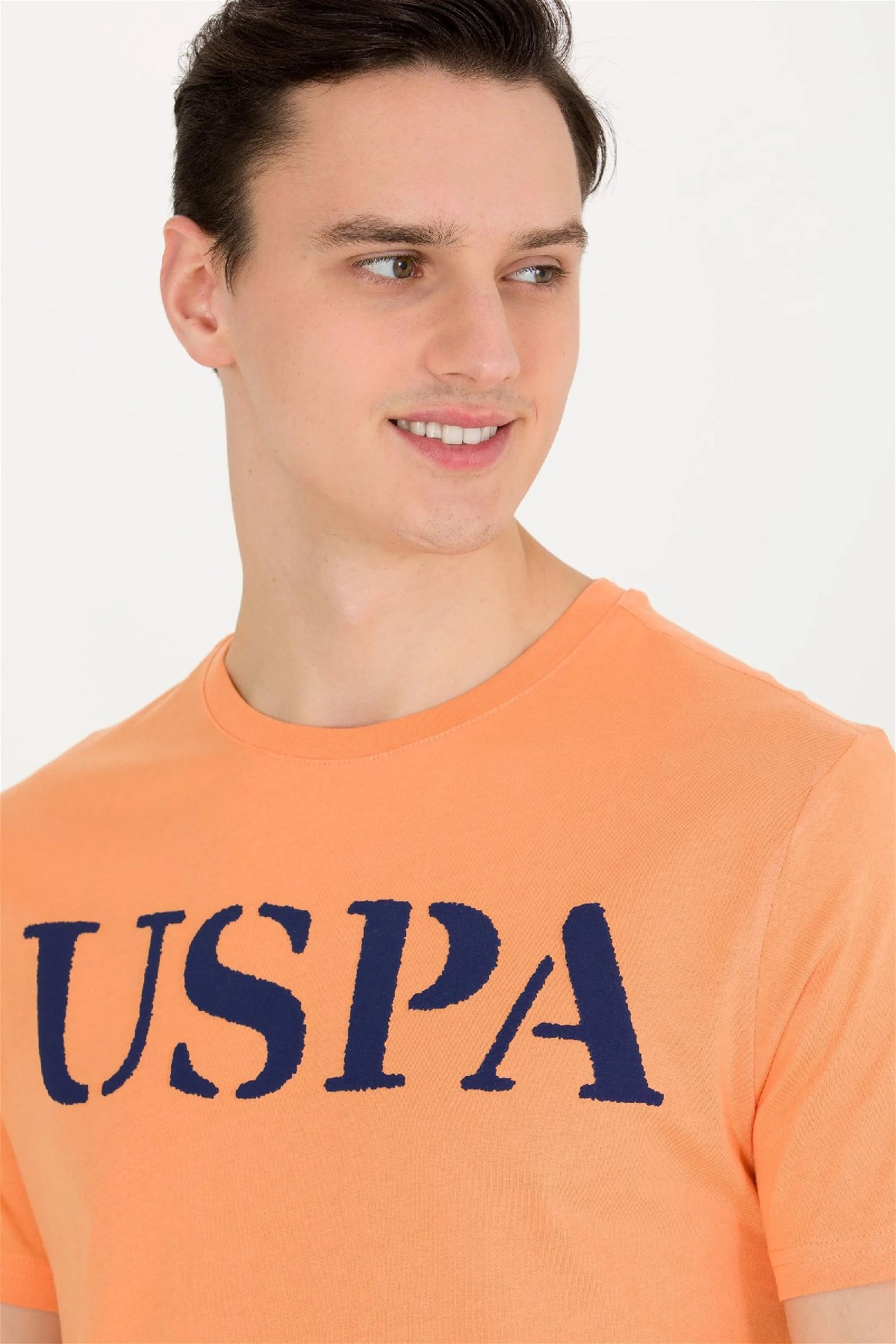 U.S. Polo Assn. Erkek Tişört 50262976-VR051 Turuncu