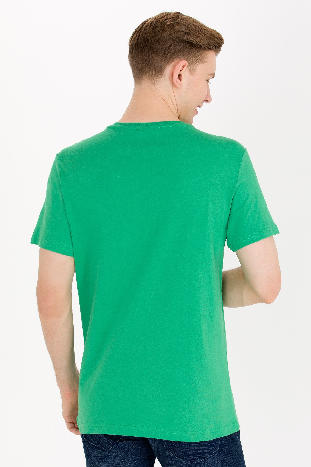 U.S. Polo Assn. Erkek Tişört 50262976-VR054 Yeşil