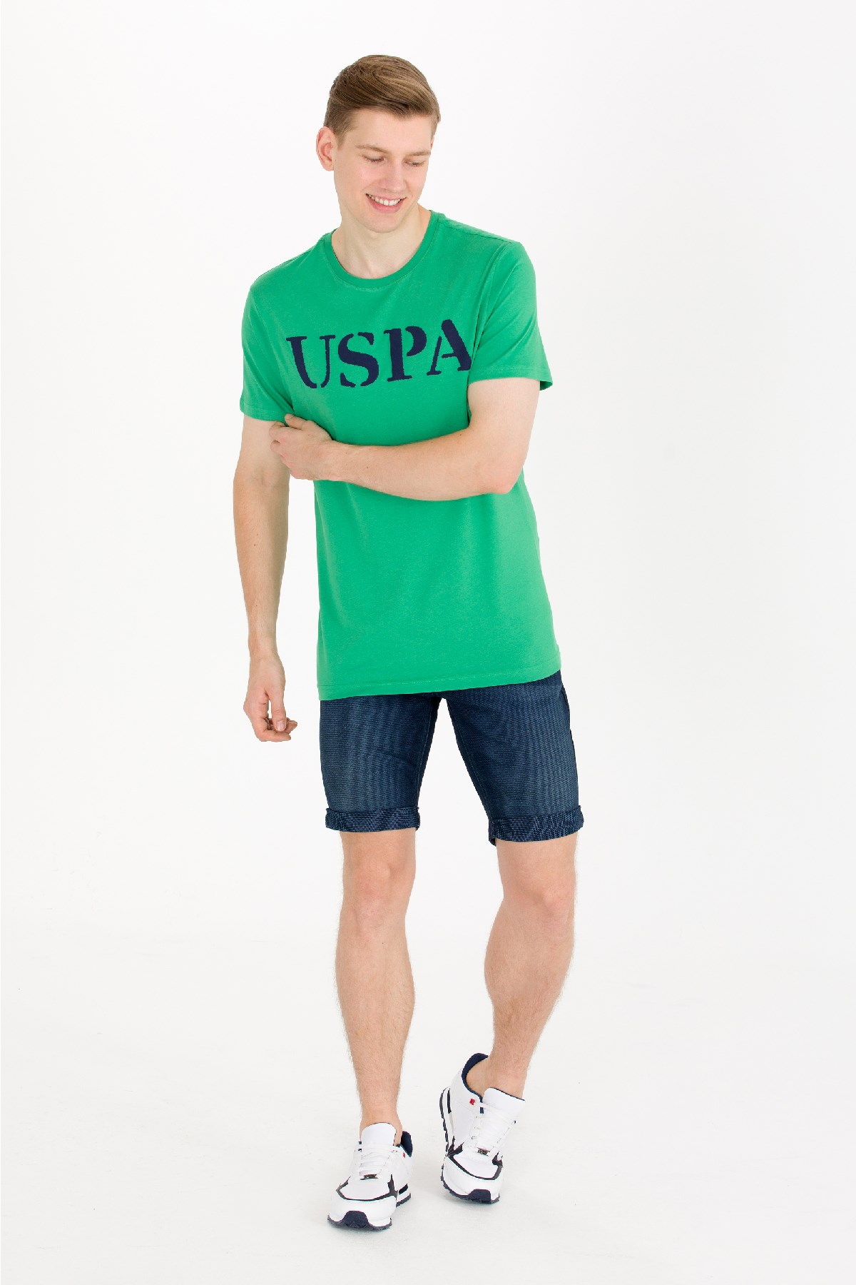 U.S. Polo Assn. Erkek Tişört 50262976-VR054 Yeşil