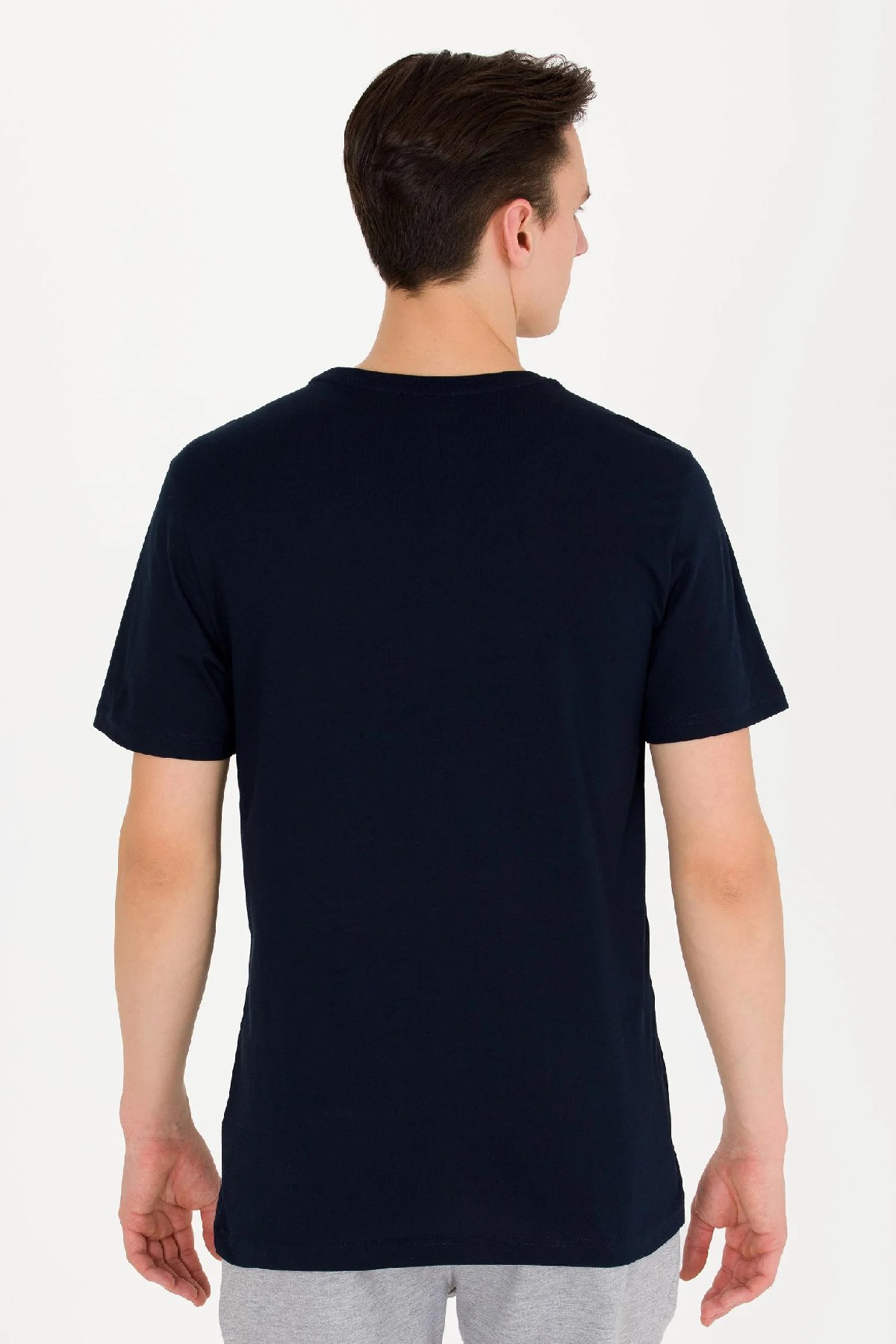 U.S. Polo Assn. Erkek Tişört 50262976-VR100 Lacivert