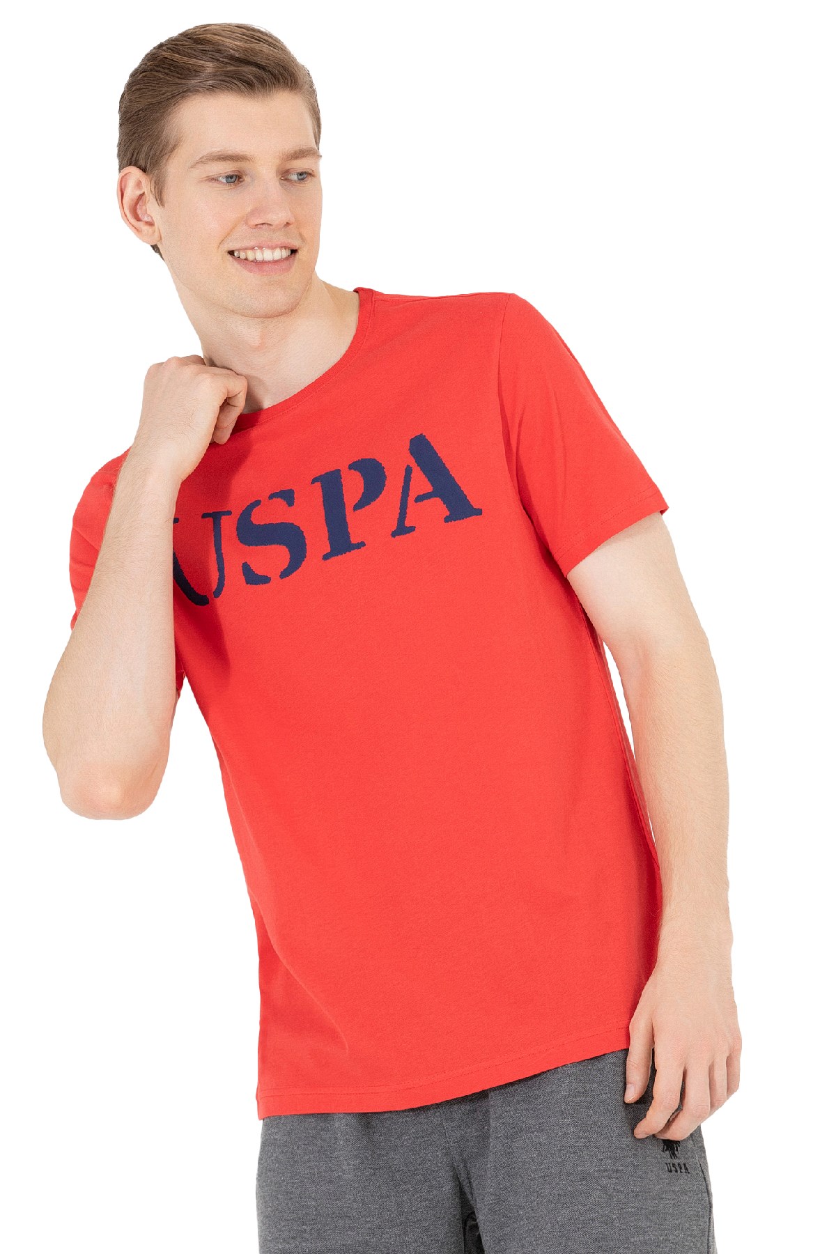 U.S. Polo Assn. Erkek Tişört 50262976-VR171 Kırmızı