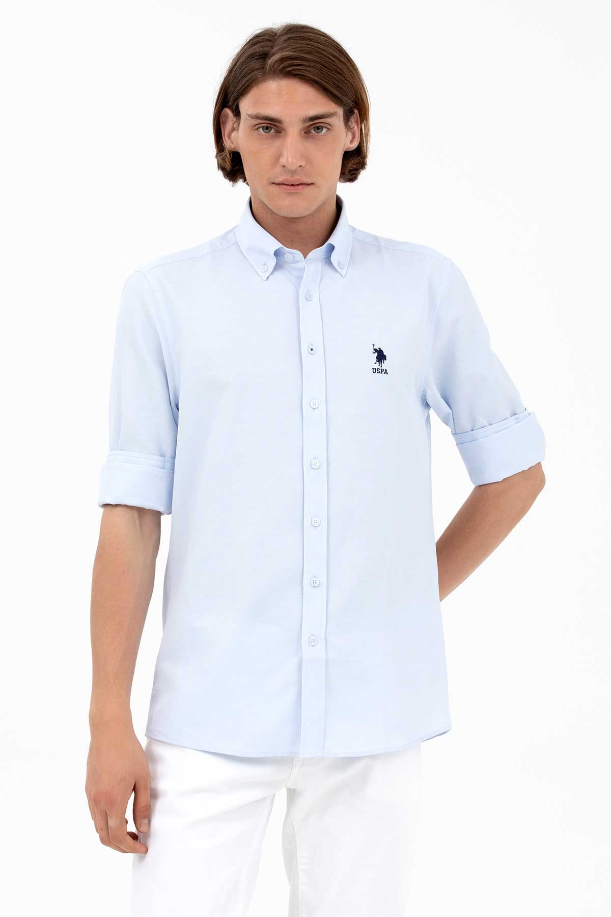 U.S. Polo Assn. Erkek Gömlek 50262980-VR003 Mavi