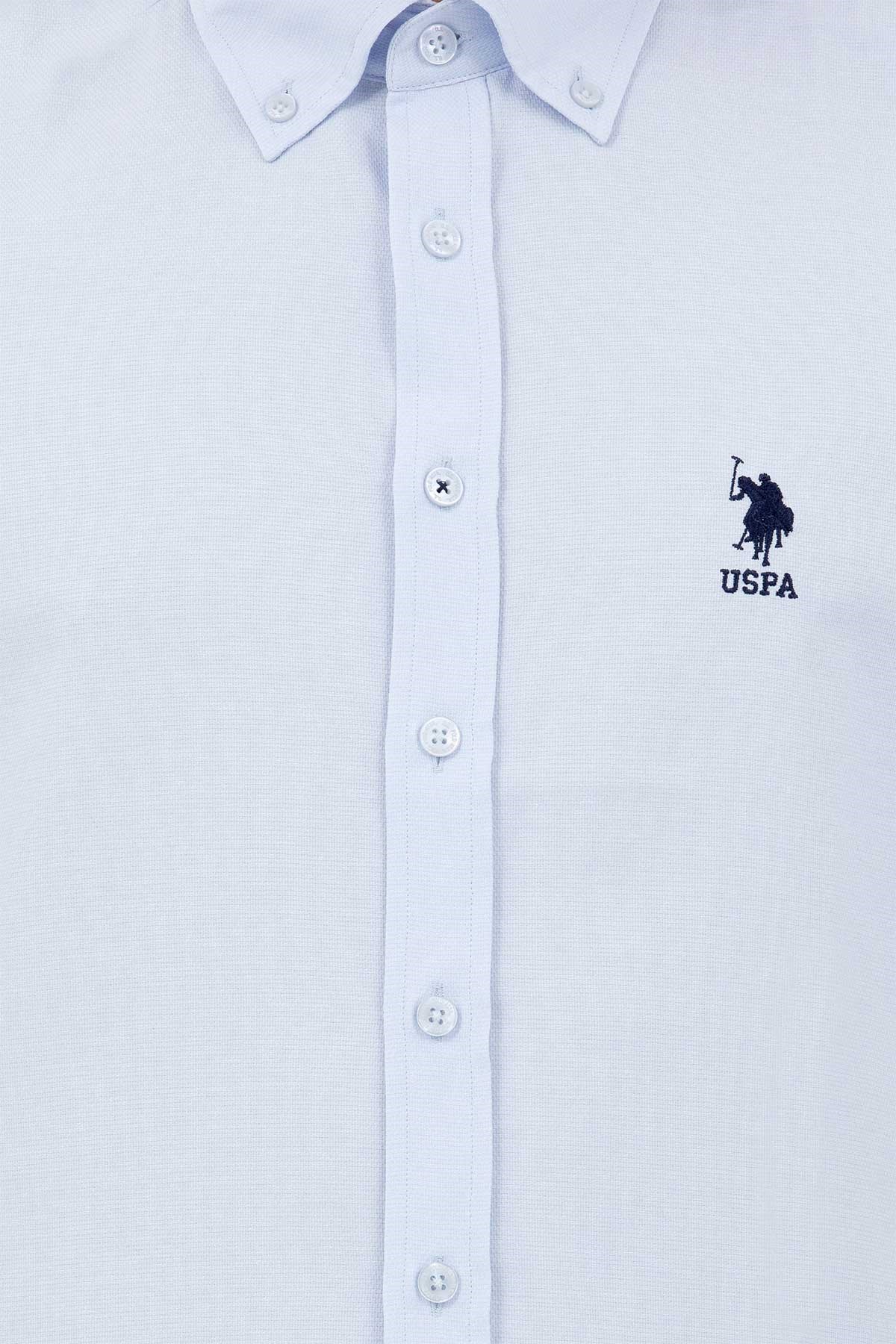 U.S. Polo Assn. Erkek Gömlek 50262980-VR003 Mavi