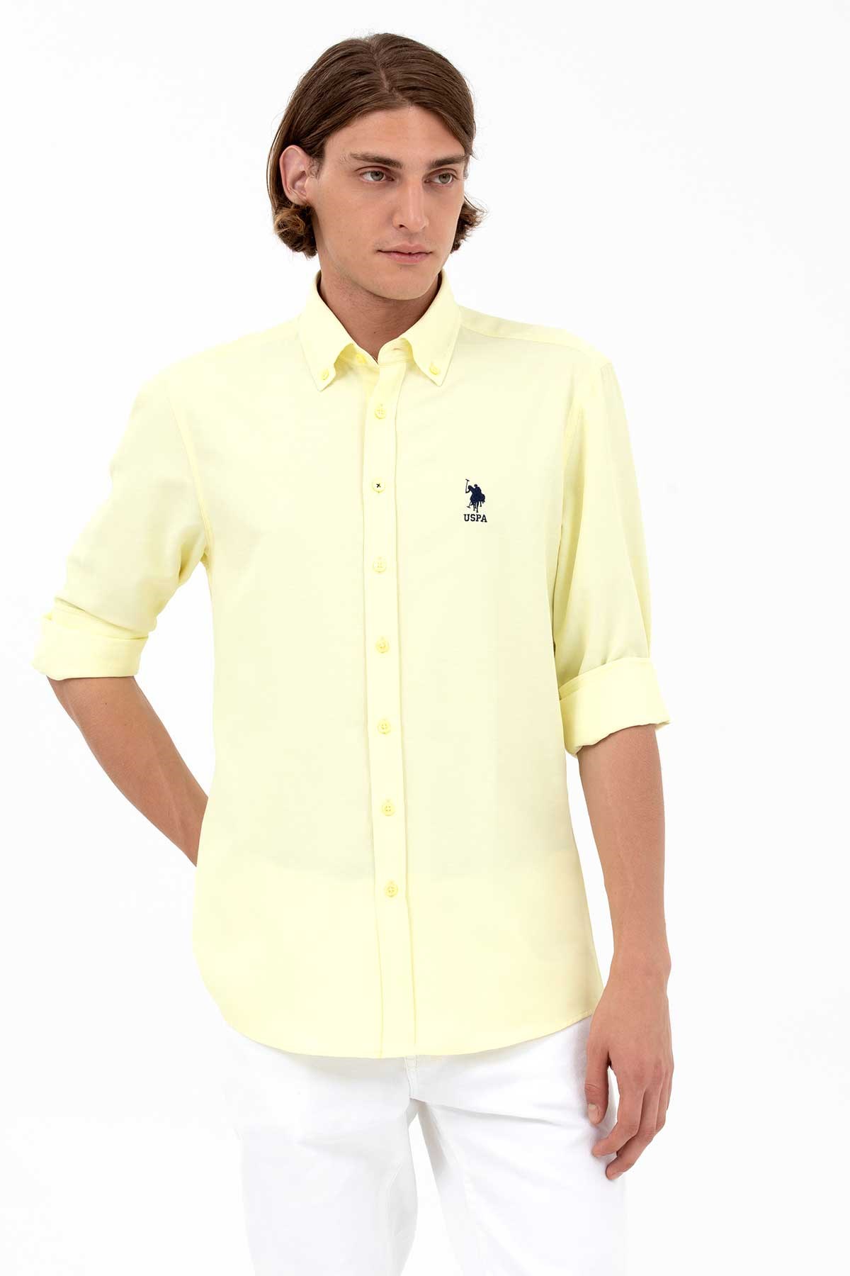 U.S. Polo Assn. Erkek Gömlek 50262980-VR004 Sarı