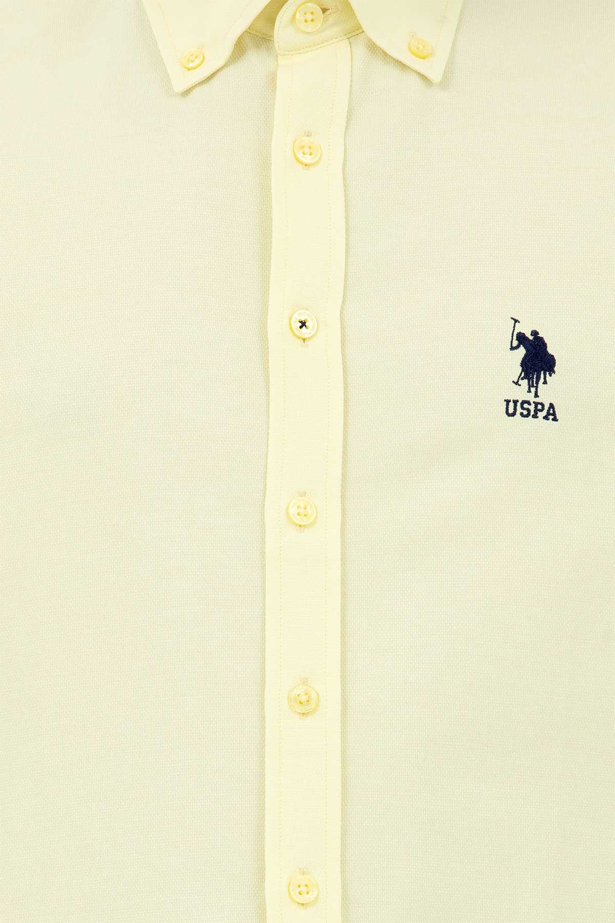 U.S. Polo Assn. Erkek Gömlek 50262980-VR004 Sarı