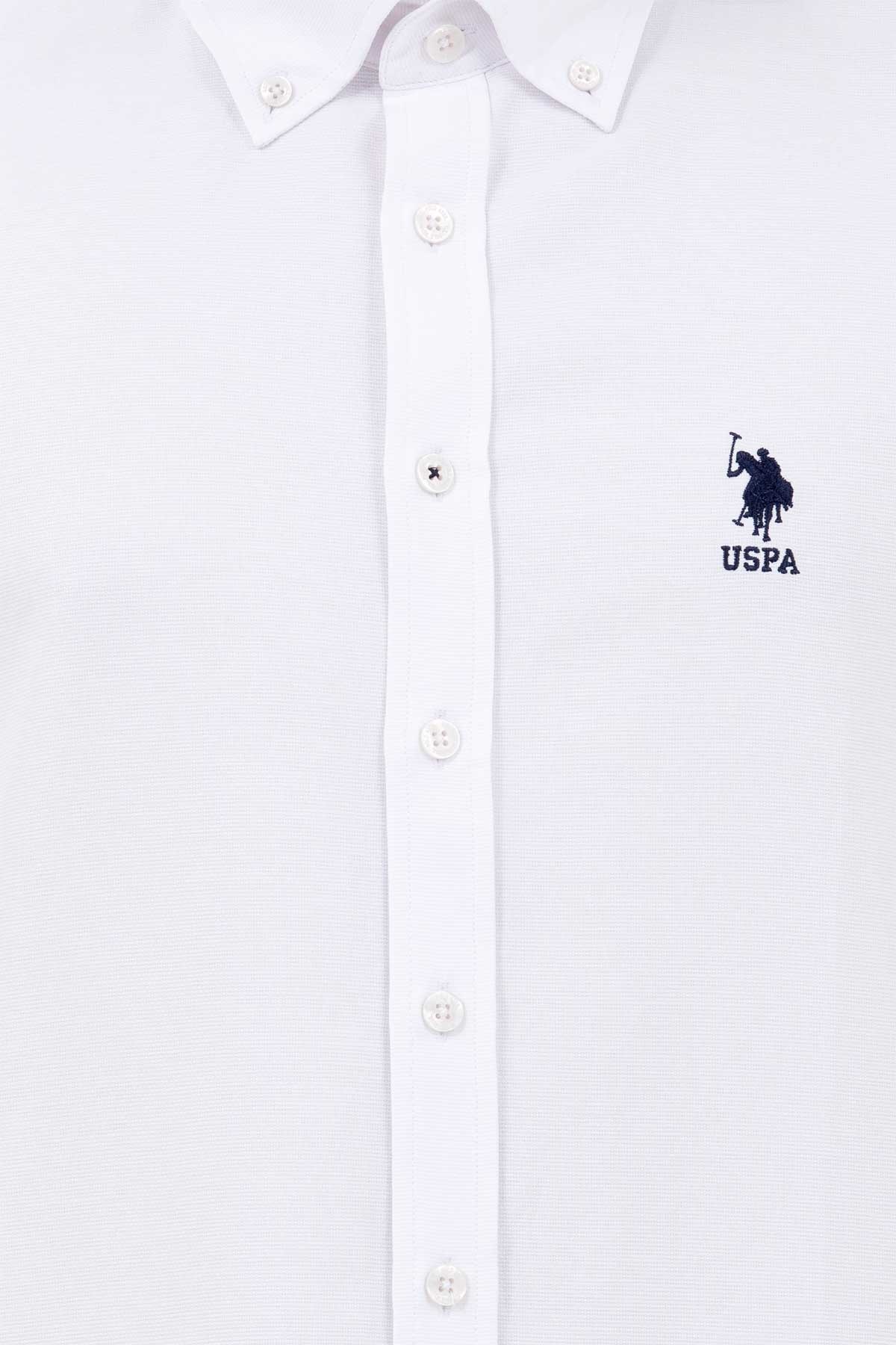 U.S. Polo Assn. Erkek Gömlek 50262980-VR013 Beyaz