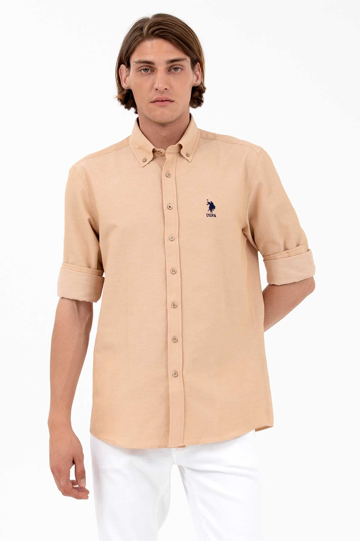 U.S. Polo Assn. Erkek Gömlek 50262980-VR015 Kahverengi
