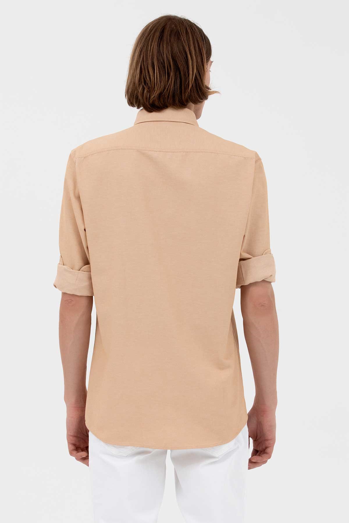 U.S. Polo Assn. Erkek Gömlek 50262980-VR015 Kahverengi