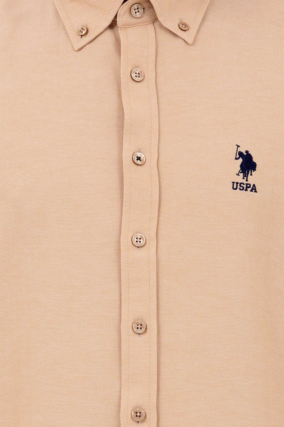 U.S. Polo Assn. Erkek Gömlek 50262980-VR015 Kahverengi