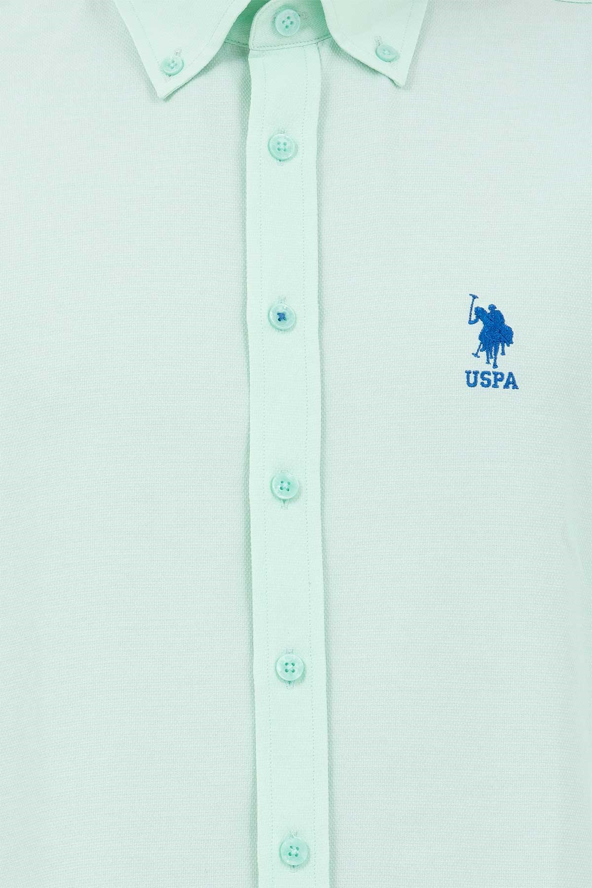 U.S. Polo Assn. Erkek Gömlek 50262980-VR083 Mavi