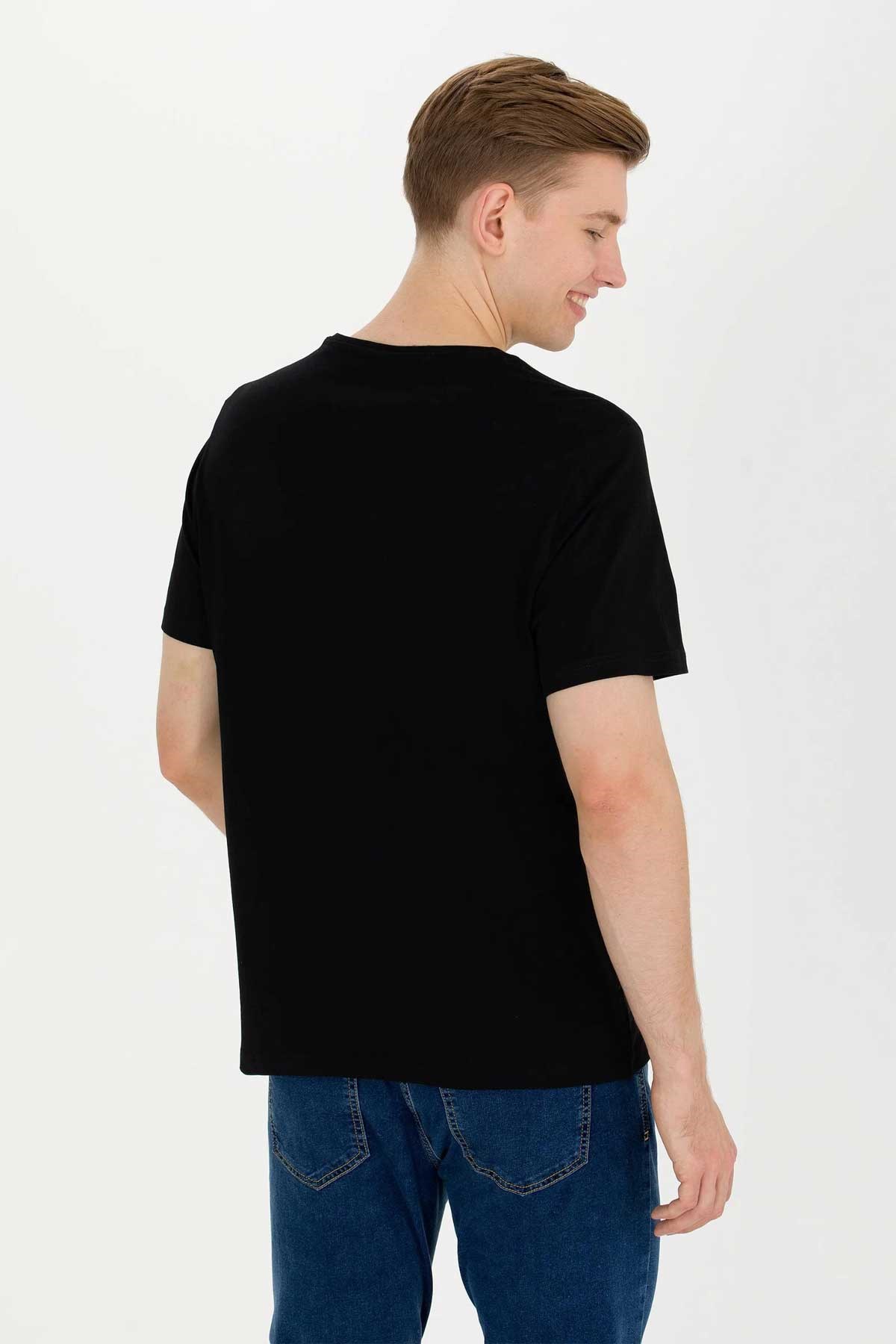 Us. Polo Assn. Erkek Tişört 50263026019-VR46 Siyah