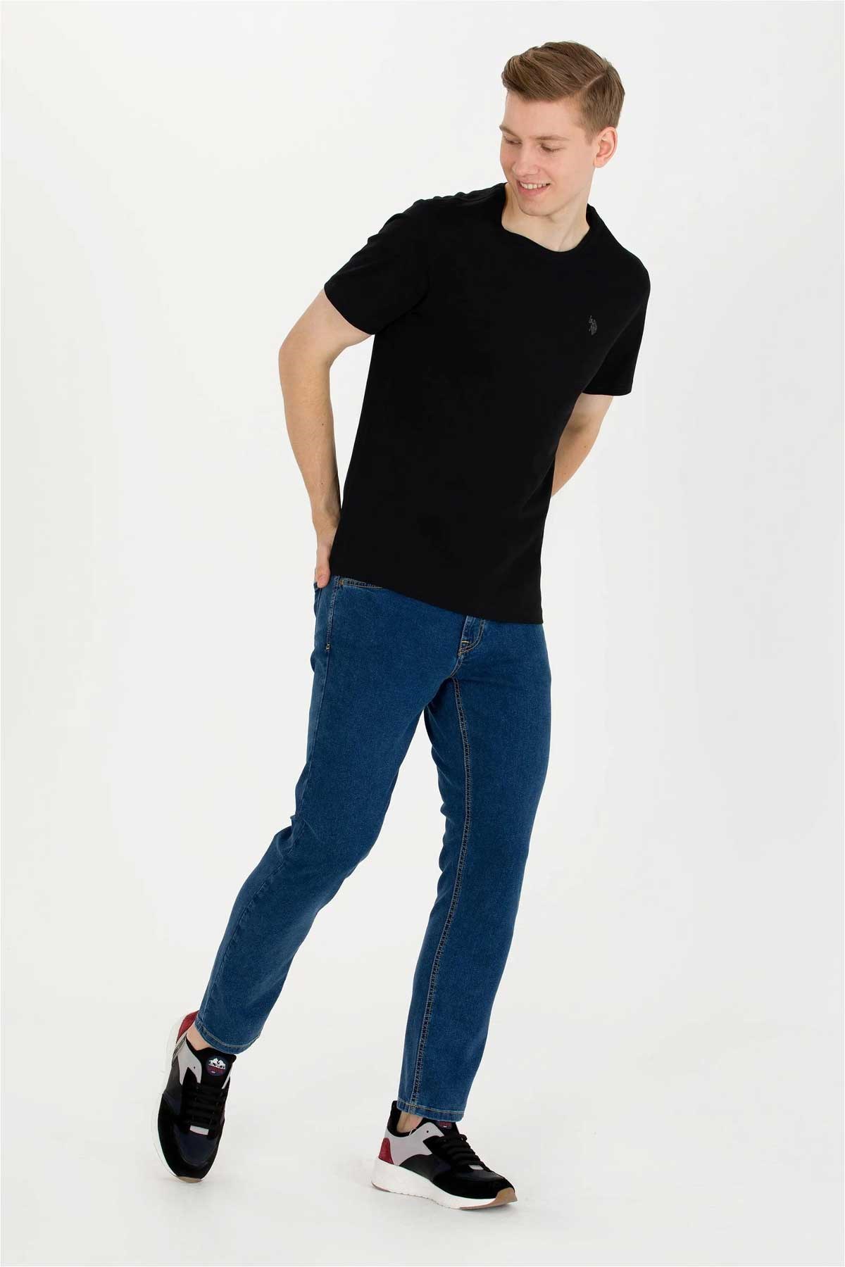Us. Polo Assn. Erkek Tişört 50263026019-VR46 Siyah