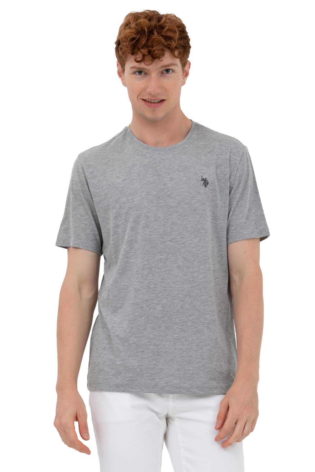 U.S. Polo Assn. Erkek Tişört 50263026-VR086 Gri