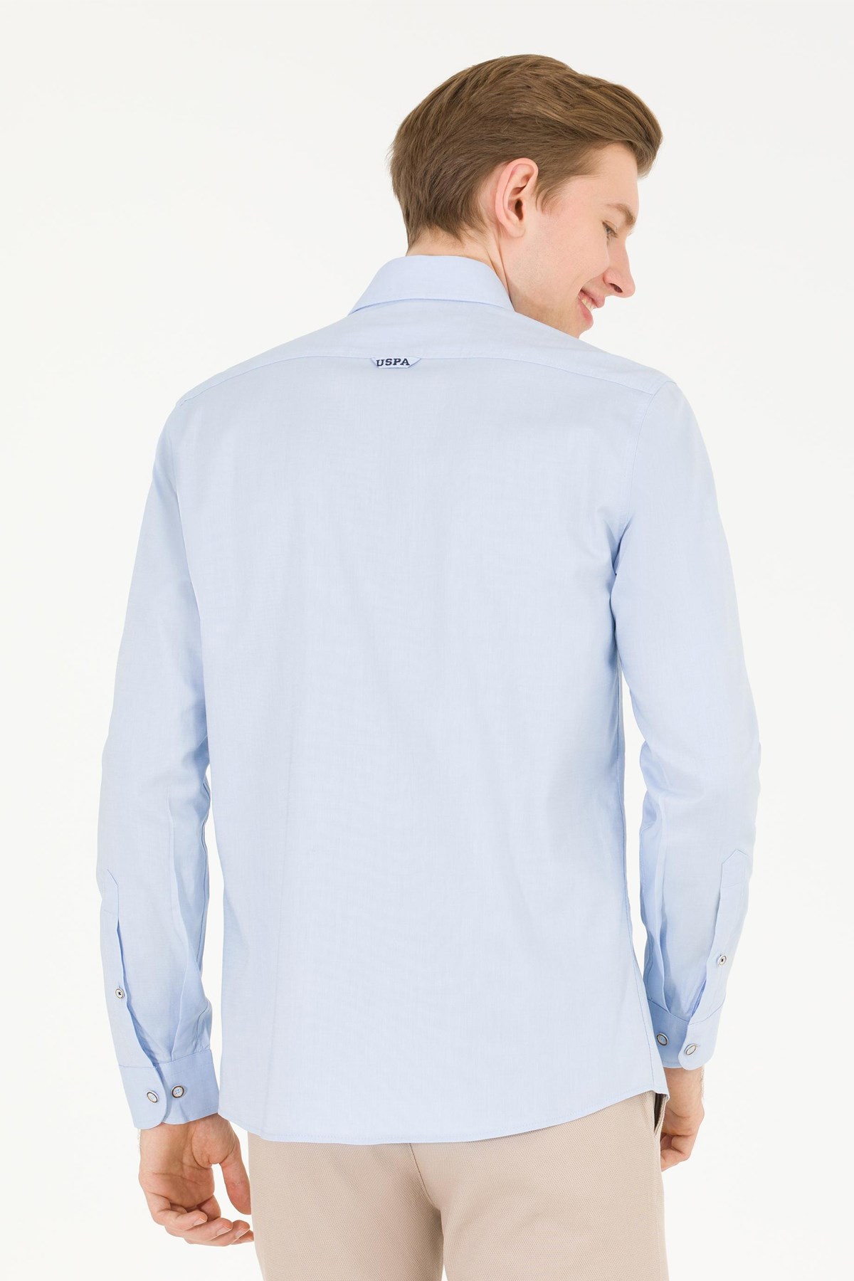 U.S. Polo Assn. Erkek Gömlek 50263099-VR003 Mavi