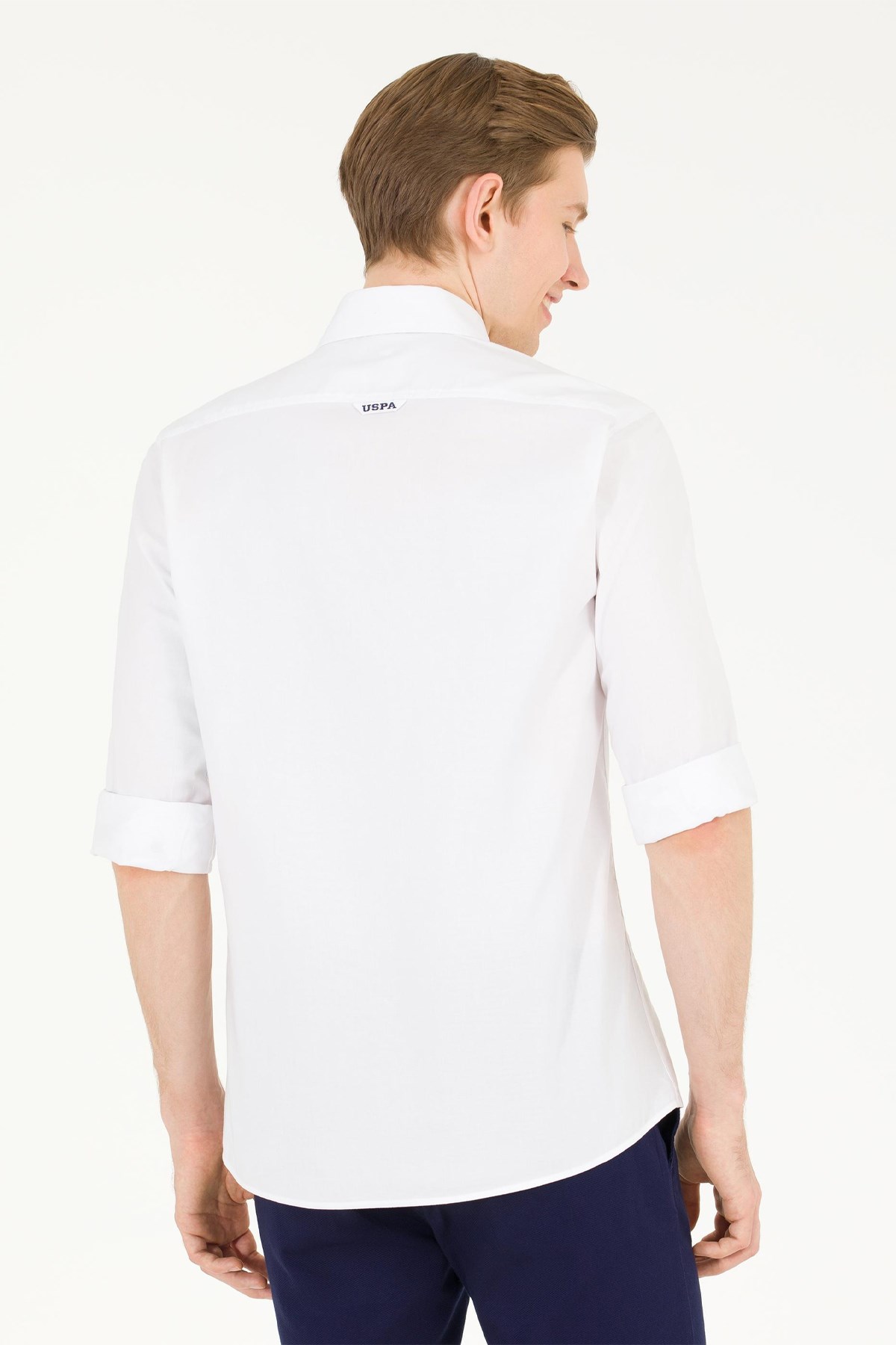 U.S. Polo Assn. Erkek Gömlek 50263099-VR013 Beyaz