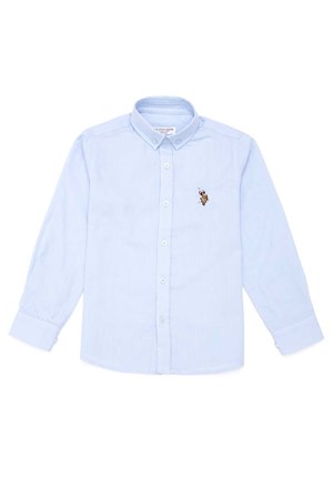 U.S. Polo Assn. Çocuk Gömlek 50263107-VR003 Mavi