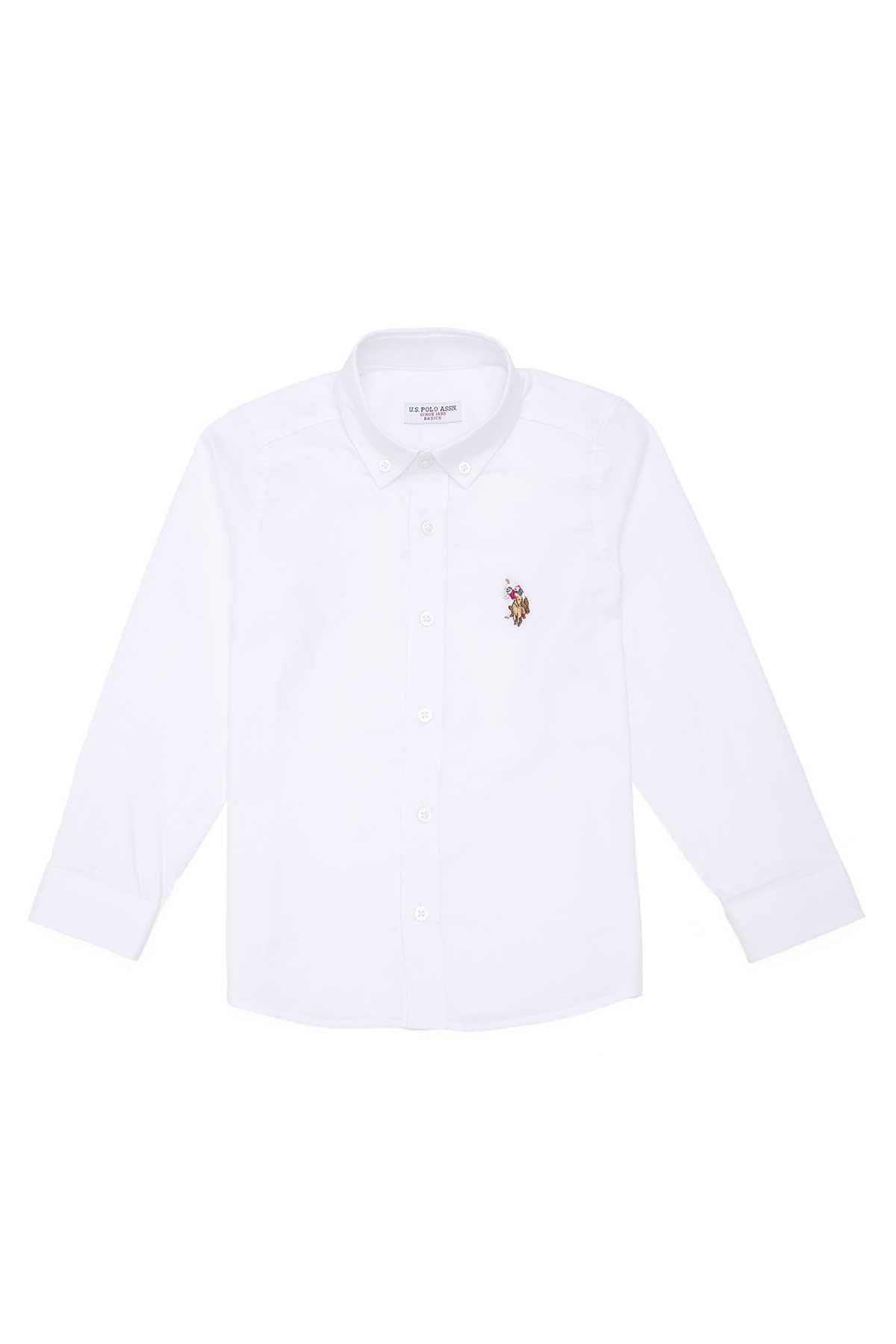 U.S. Polo Assn. Çocuk Gömlek 50263107-VR013 Beyaz