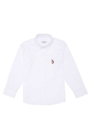 U.S. Polo Assn. Çocuk Gömlek 50263107-VR013 Beyaz
