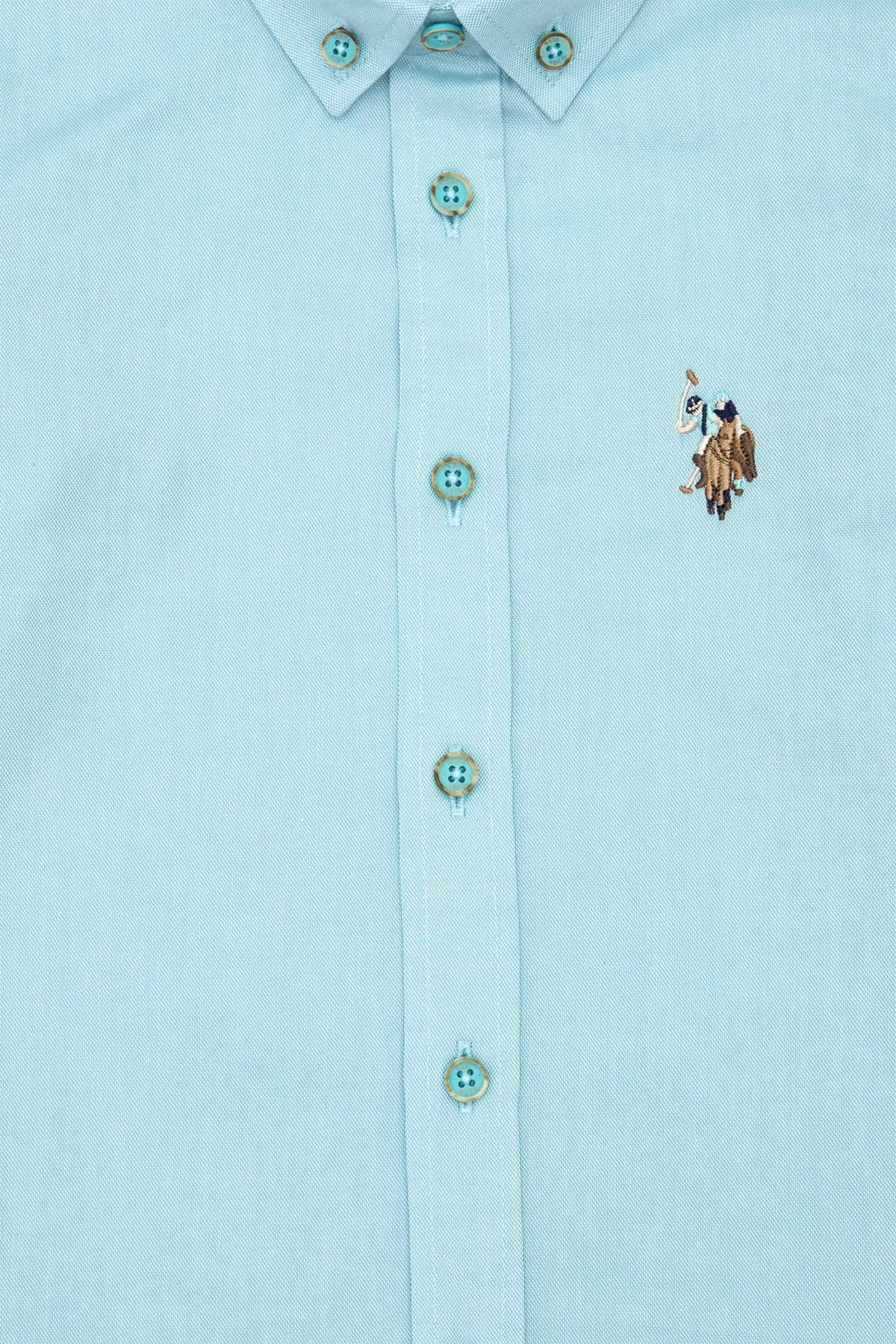 U.S. Polo Assn. Çocuk Gömlek 50263107-VR090 Yeşil