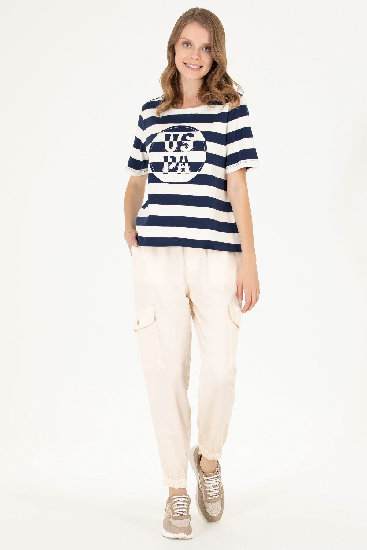 U.S. Polo Assn. Kadın Pantolon 50263193-VR071 Bej