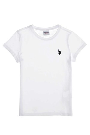 U.S. Polo Assn. Çocuk Tişört 50263194-VR013 Beyaz