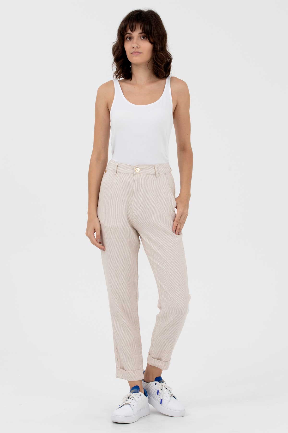 U.S. Polo Assn. Kadın Pantolon 50263202-VR085 Bej