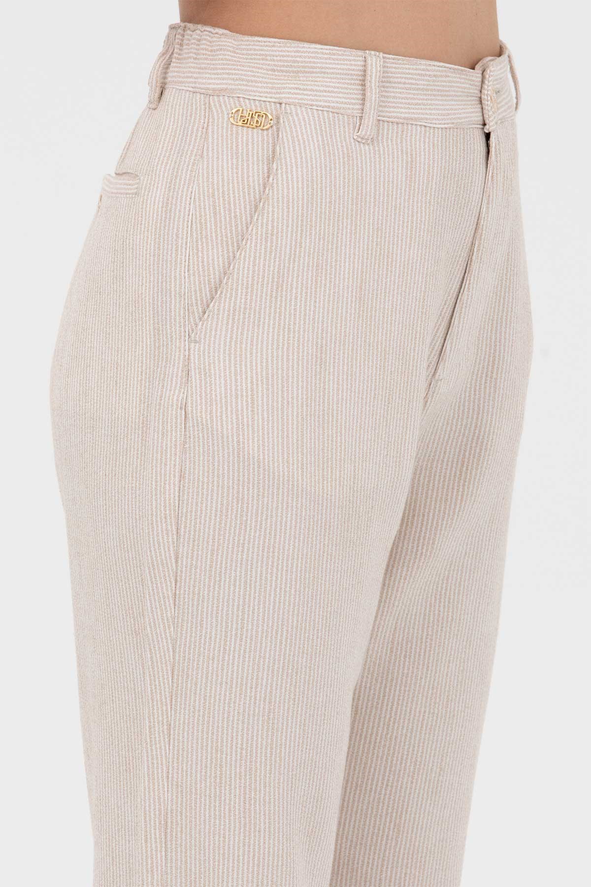 U.S. Polo Assn. Kadın Pantolon 50263202-VR085 Bej