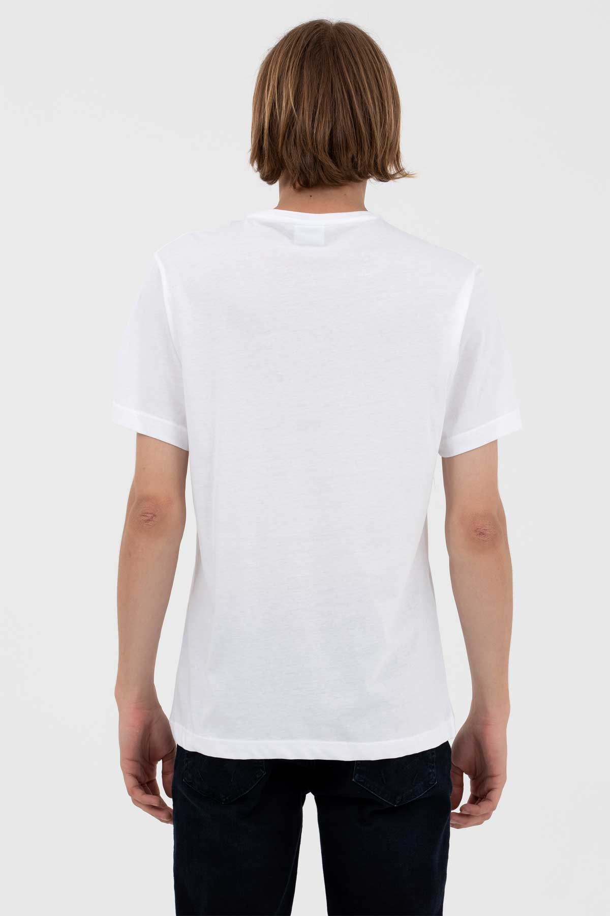 Us. Polo Assn. Erkek Tişört 50263203008-VR013 Beyaz