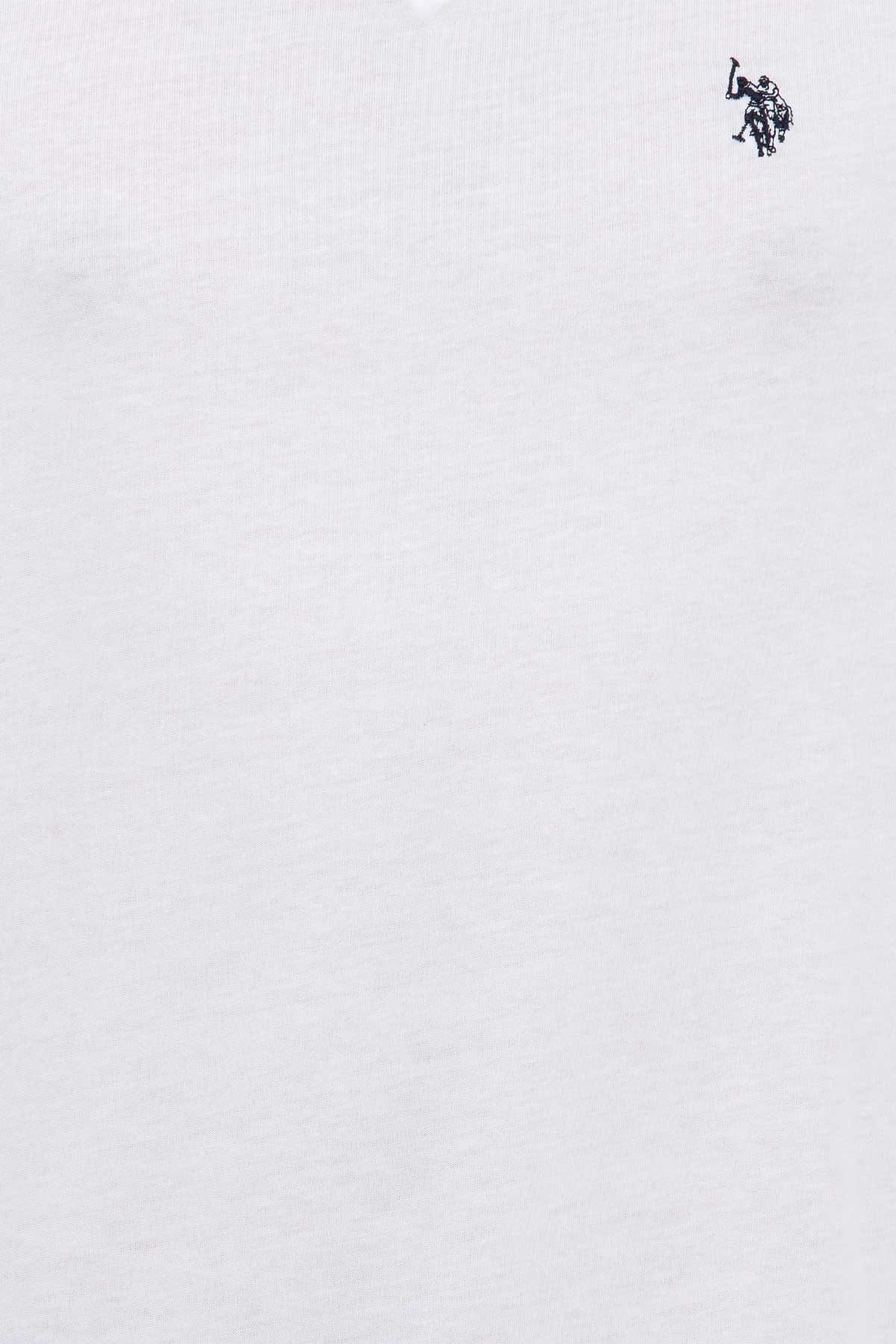 Us. Polo Assn. Erkek Tişört 50263203008-VR013 Beyaz