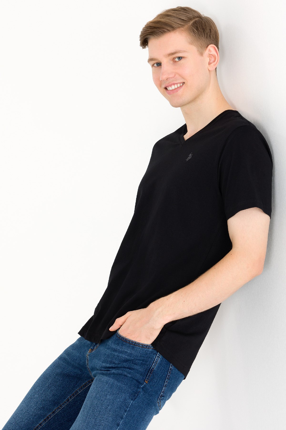 Us. Polo Assn. Erkek Tişört 50263203013-VR046 Siyah