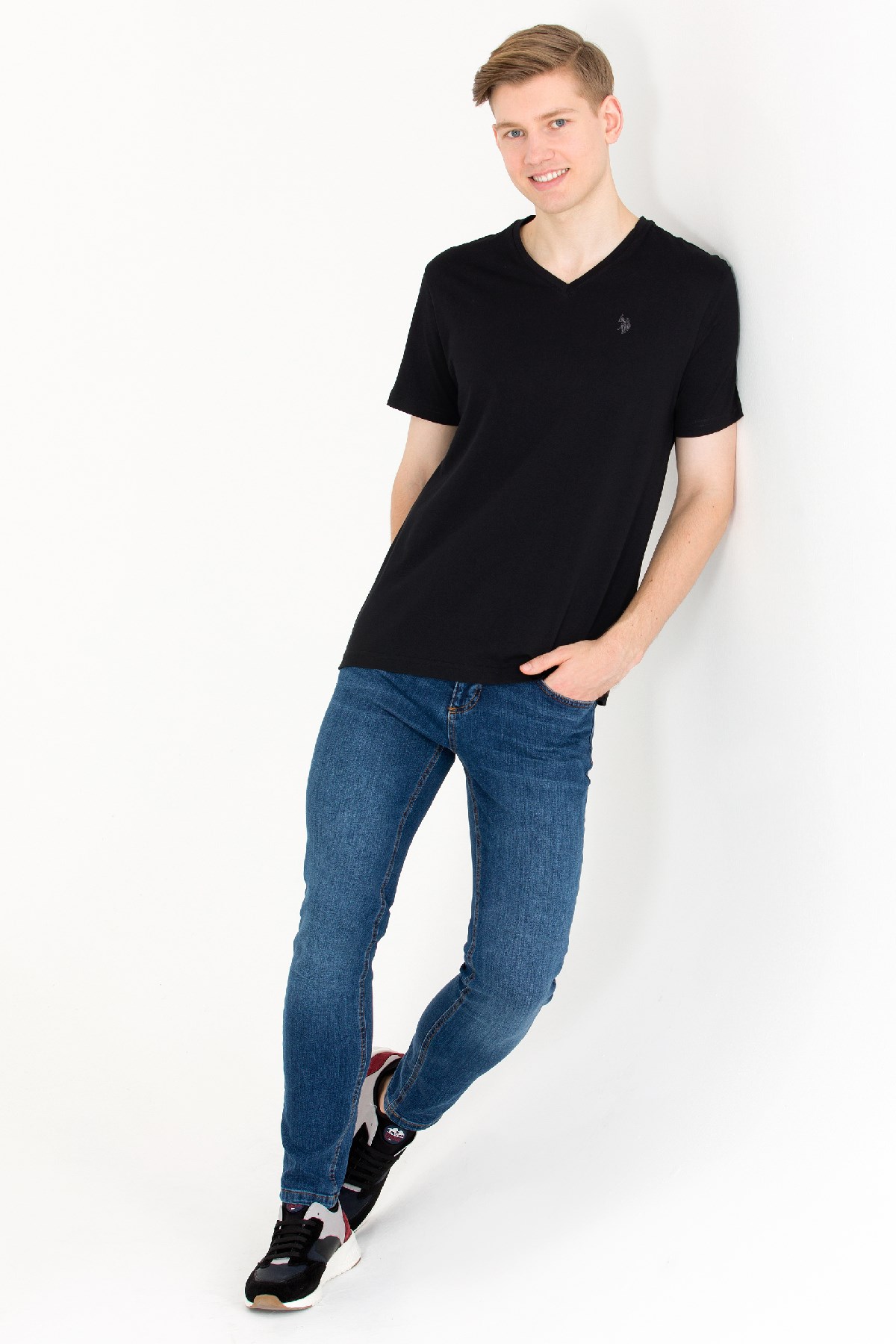Us. Polo Assn. Erkek Tişört 50263203013-VR046 Siyah