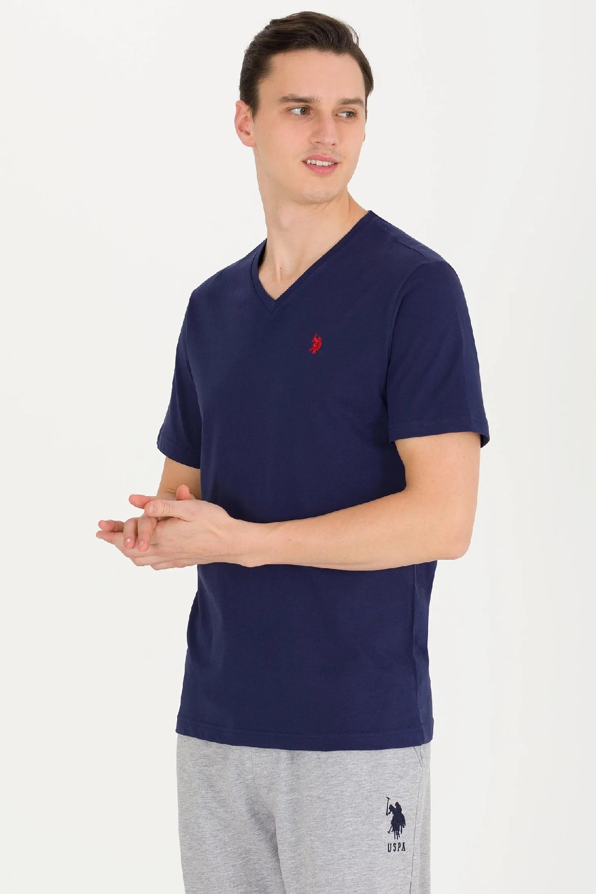 U.S. Polo Assn. Erkek Tişört 50263203-VR033 Lacivert