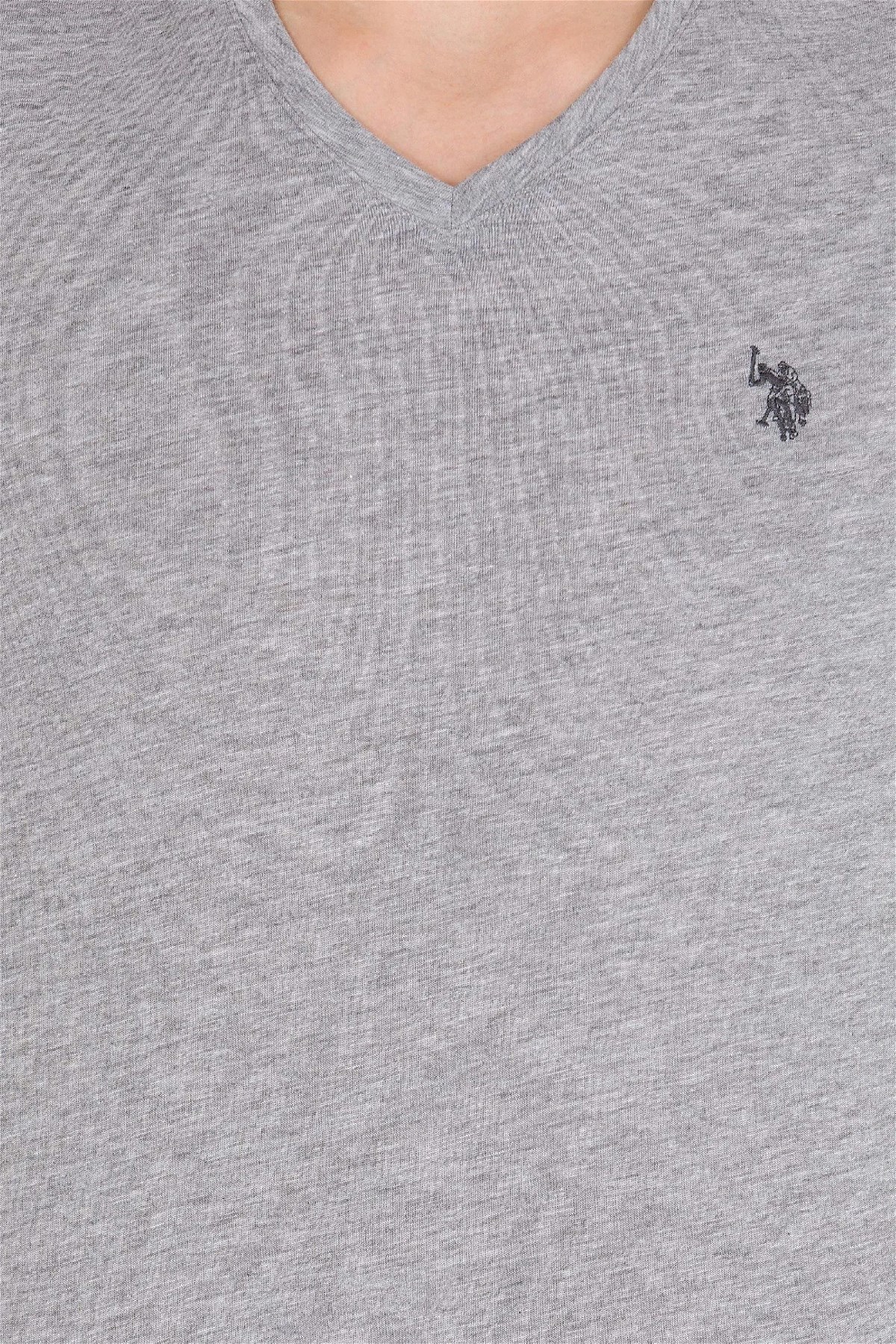 U.S. Polo Assn. Erkek Tişört 50263203-VR086 Gri