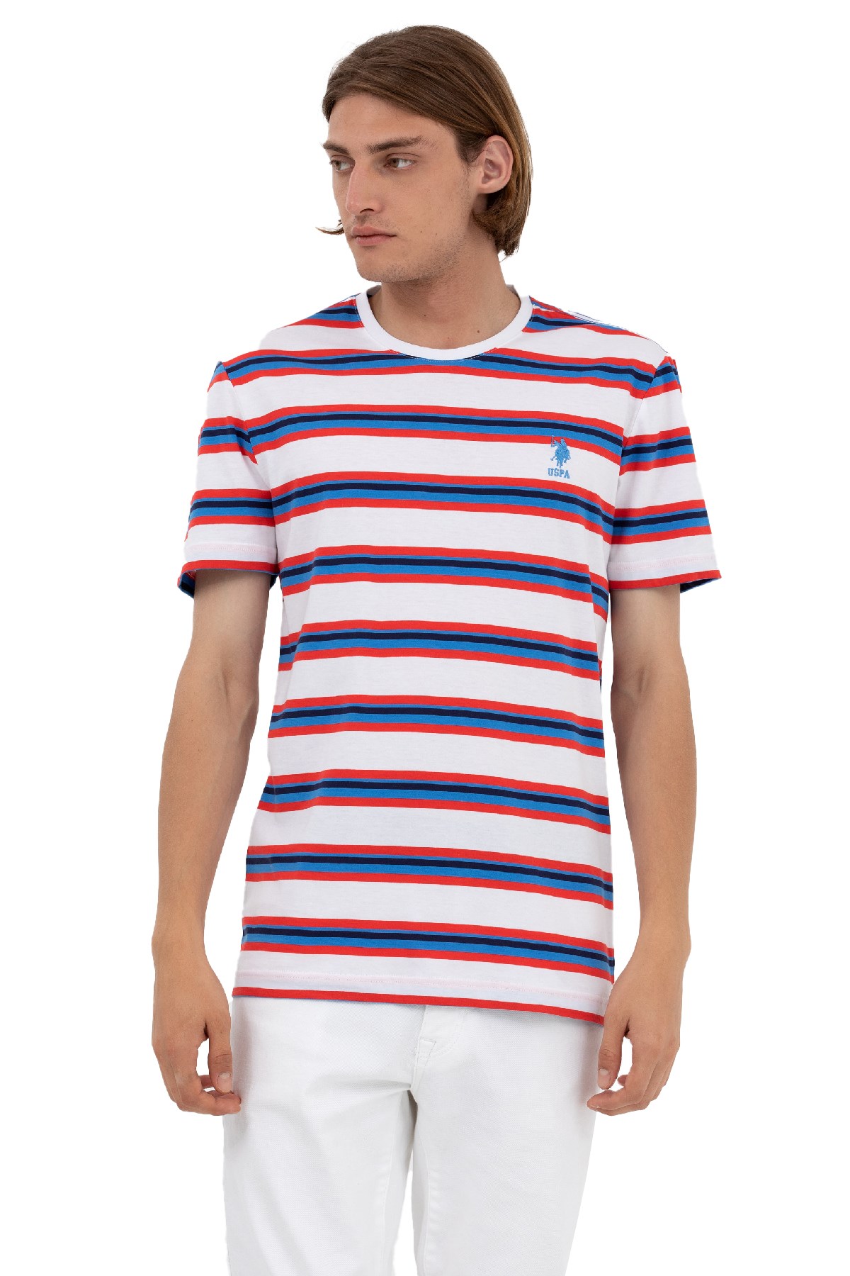 U.S. Polo Assn. Erkek Tişört 50263261-VR013 Beyaz
